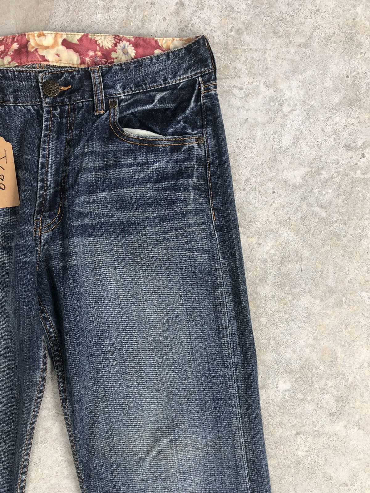 Japanese Brand Japanese Fish Embroidered Jeans Distressed Jeans Size US 32 / EU 48 - 5 Thumbnail