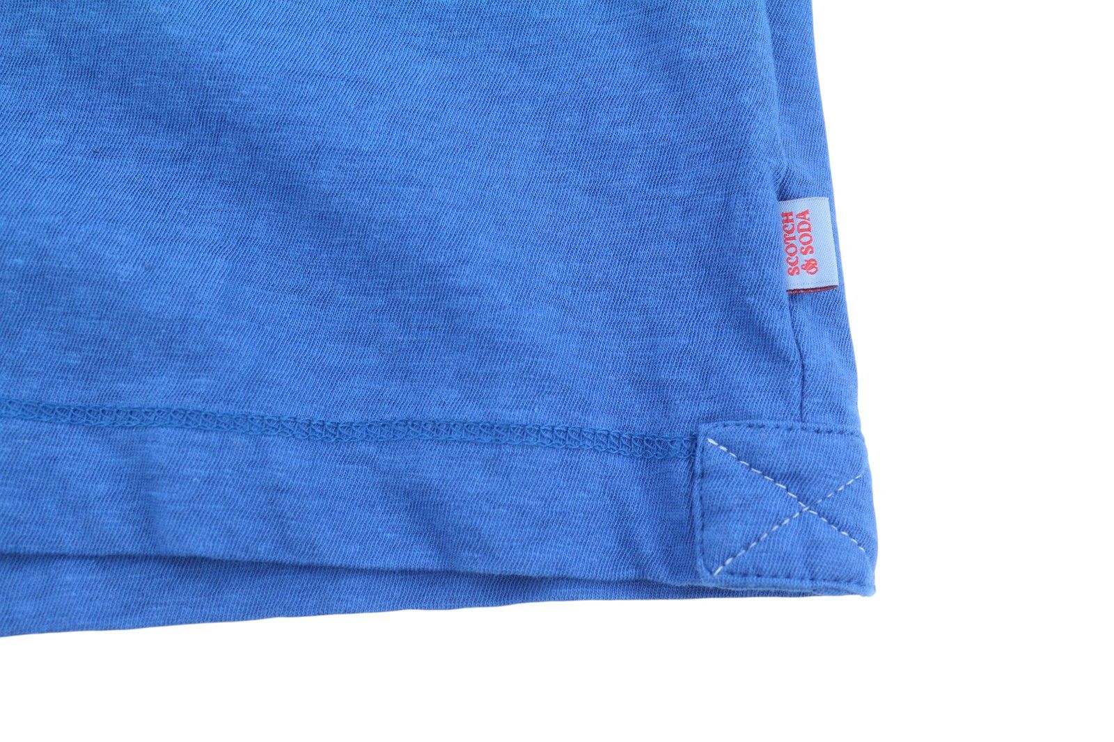 Scotch & Soda M Blue Cotton Linen Tricot T-Shirt 88588 Size US M / EU 48-50 / 2 - 5 Thumbnail