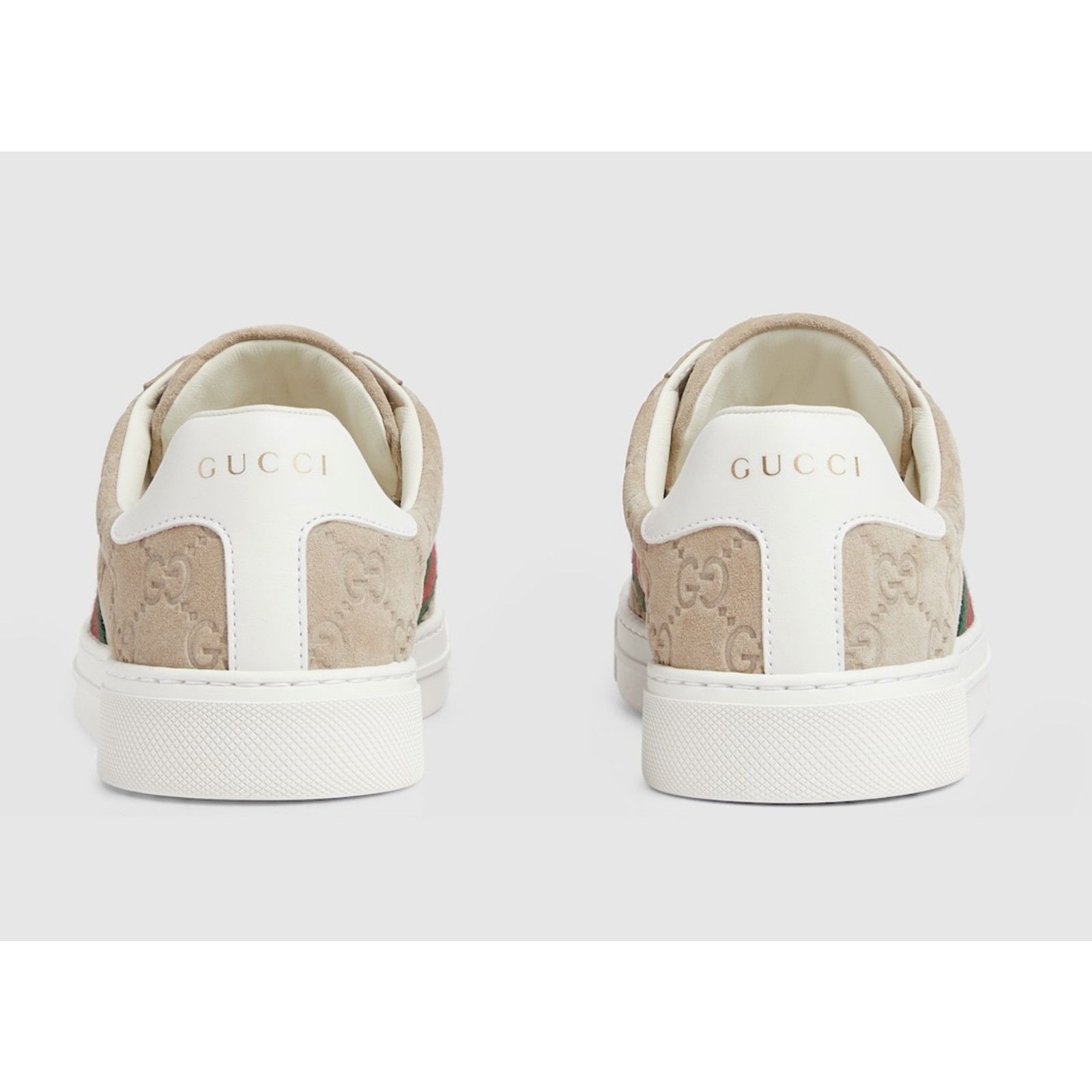 Gucci Gucci Oatmeal Beige Suede Flat Low Top Trainer Sneakers 40 Size US 10 / IT 40 - 21 Thumbnail