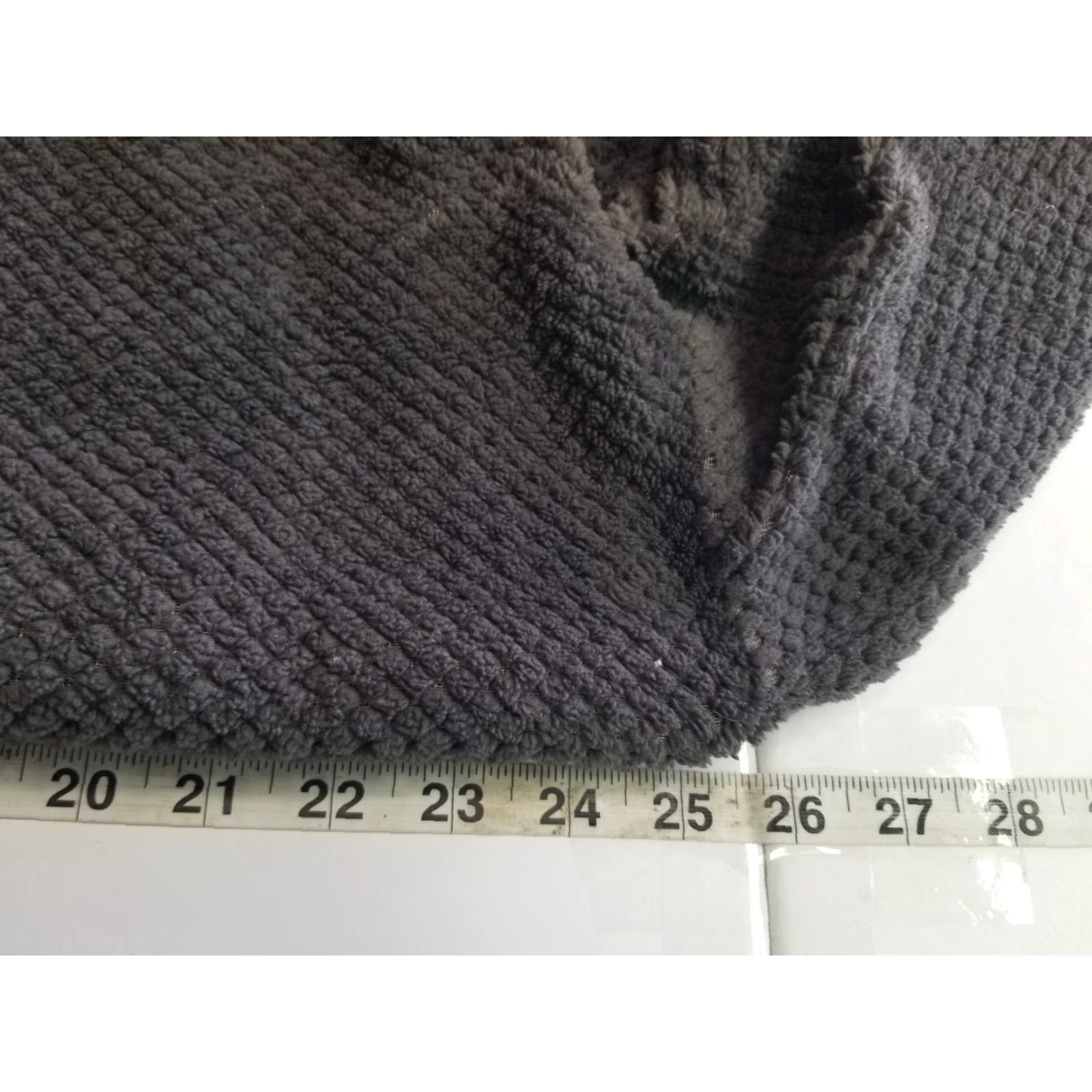 Vintage Stan Herman Robe Women Large Gray Velour Zip-Up Pockets Plush Mock Neck Long Sleeve Polyester Size ONE SIZE - 4 Thumbnail