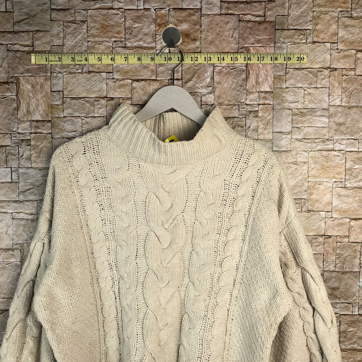 Homespun Knitwear Japan White aran isle cable Knitwear vintage #A871 Size M / US 6-8 / IT 42-44 - 2 Thumbnail