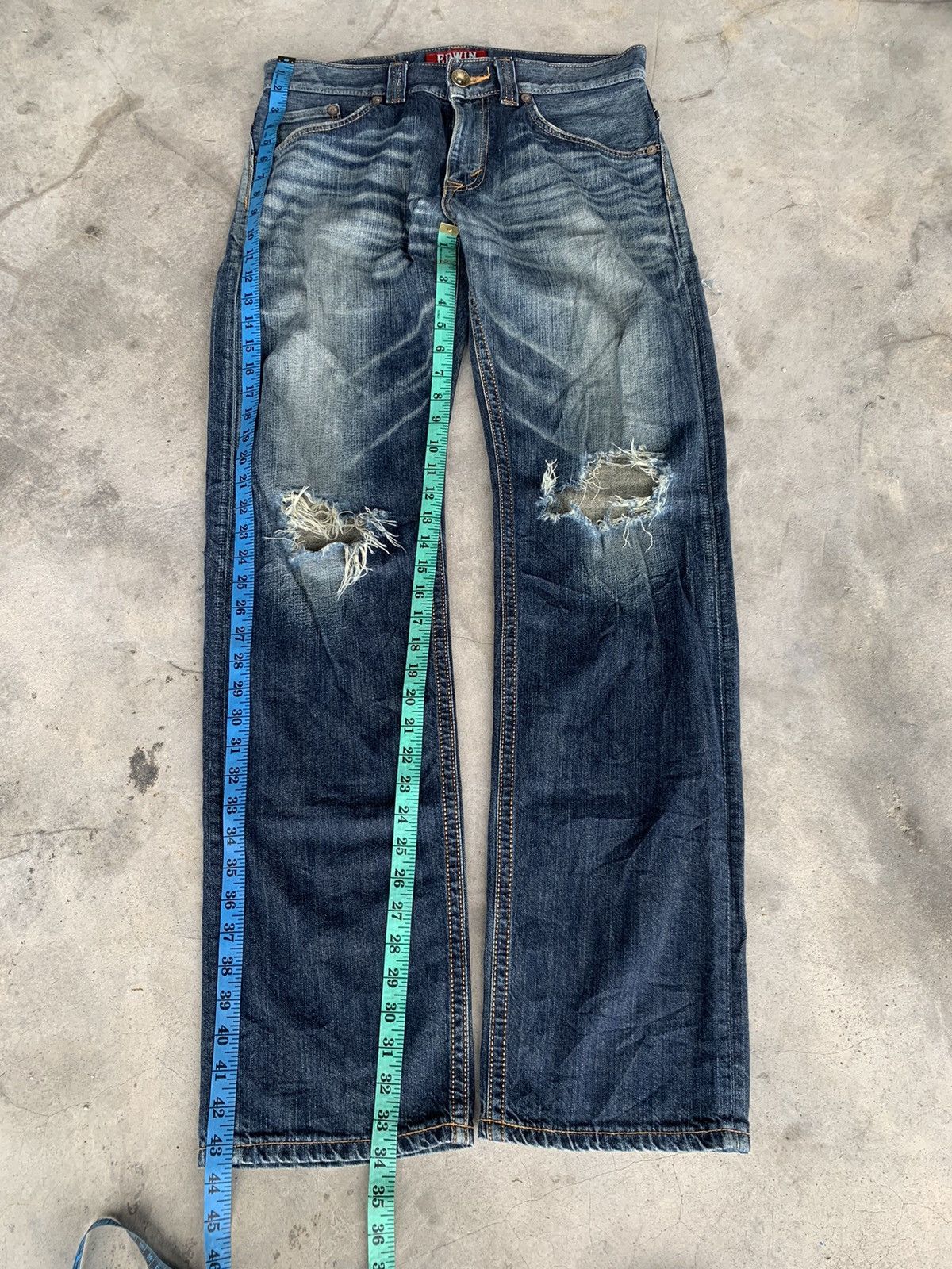 Edwin Distressed EDWIN XV nice faded. Size US 34 / EU 50 - 3 Thumbnail
