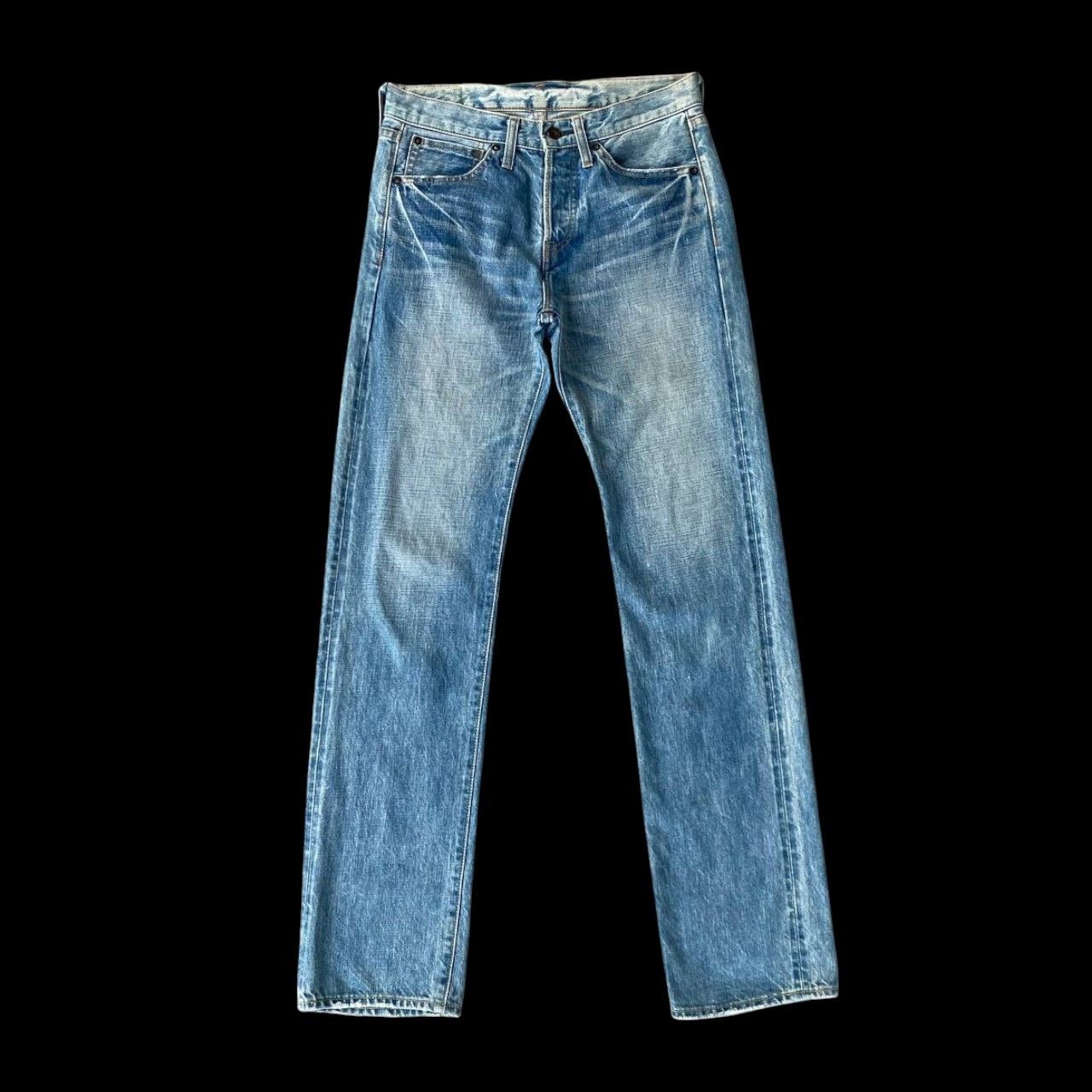 Blue Blue Japan × Japanese Brand JAPANESE BRAND MUVEIL SELVEDGED VINTAGE LIGHTWASH BUTTON FLY Size US 28 / EU 44 - 5 Thumbnail