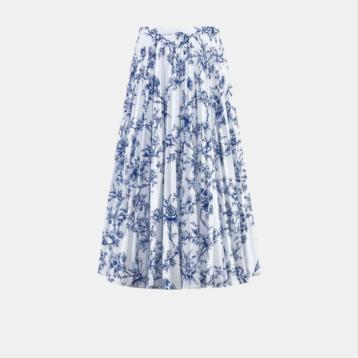 image of Dior O1Bcso1Str0224 Skirt In White & Blue in White/Blue, Women's (Size 30)