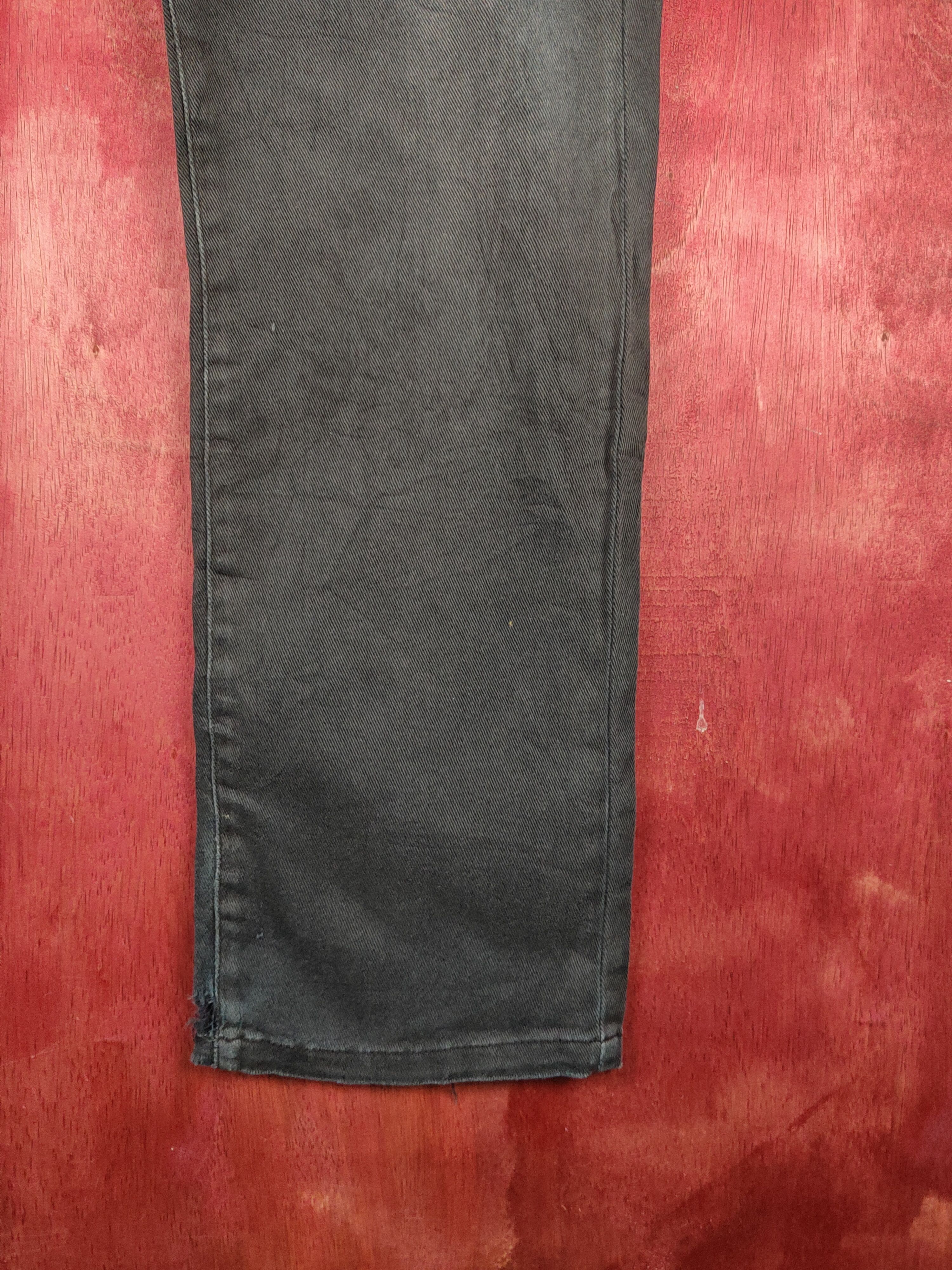 Japanese Brand Nylaus Black Faded Distressed Ripped Jeans #S2314 Size US 36 / EU 52 - 6 Thumbnail