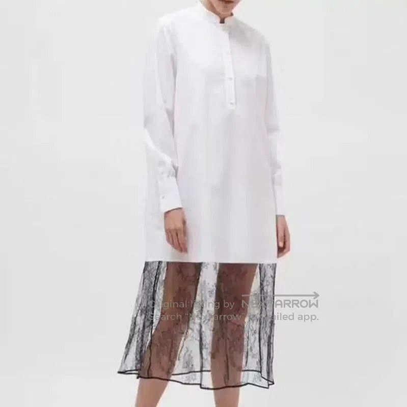 Valentino Valentino Long Sleeve White Dress with Lace Detail . Size S / US 4 / IT 40 - 8 Thumbnail