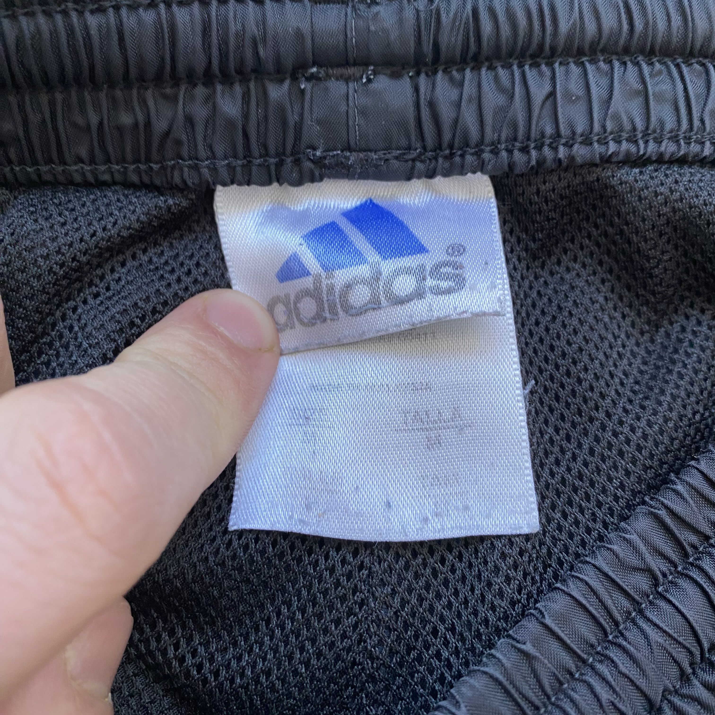 Adidas ⚫️ Vintage 90s Adidas Nylon track Pants Retro Drill Size US 32 / EU 48 - 9 Thumbnail
