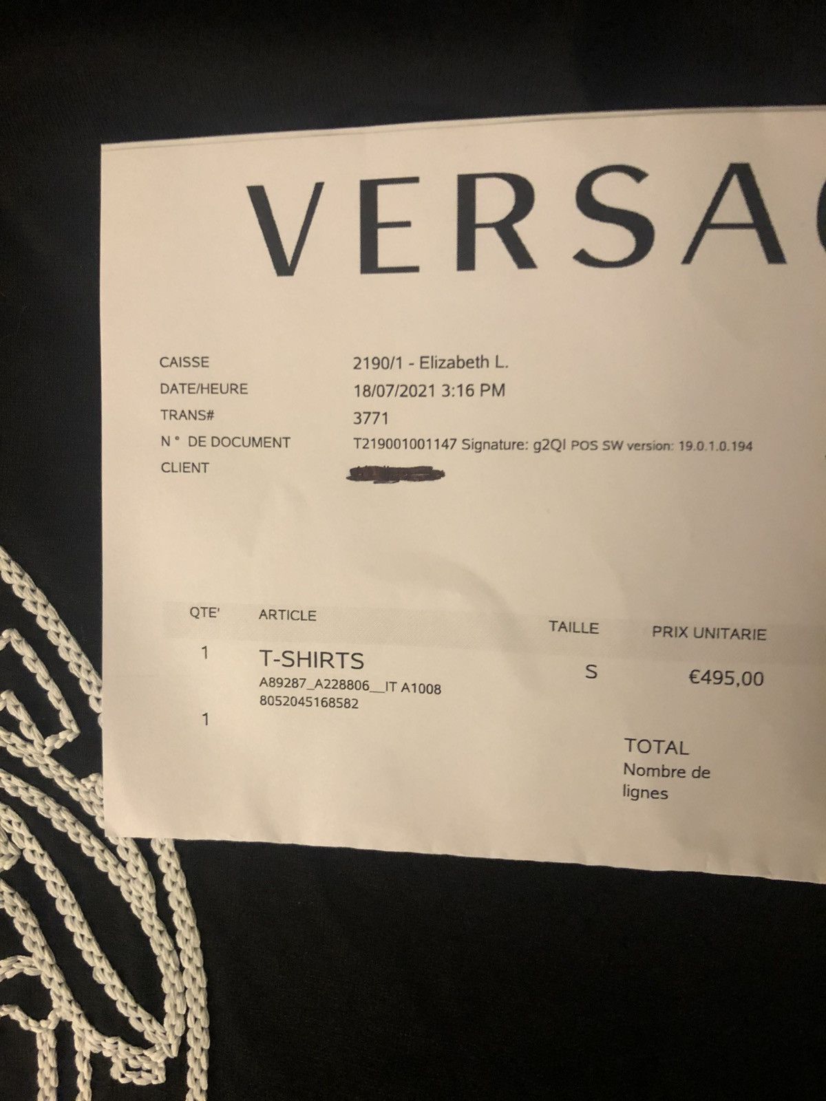 Versace Mens Versace shirt Paris Exclusive Size US S / EU 44-46 / 1 - 7 Thumbnail