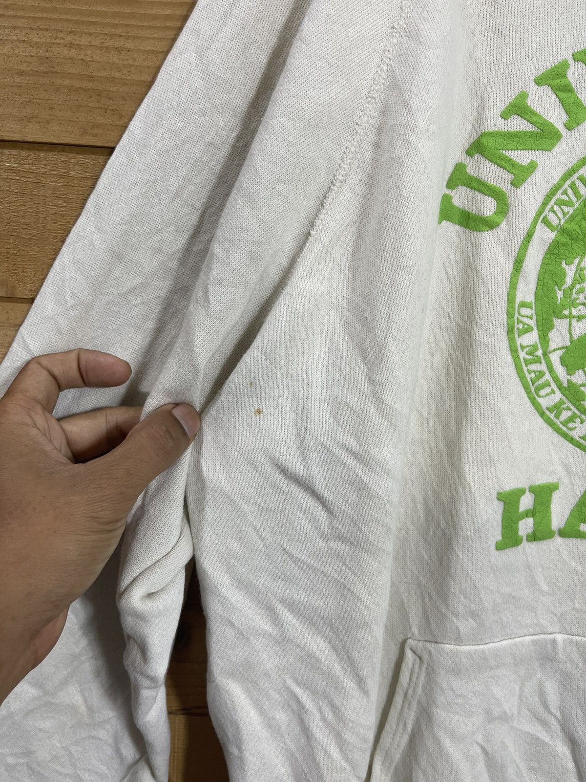 Vintage Vintage 90s university of hawaii hoodie Size US XL / EU 56 / 4 - 5 Thumbnail
