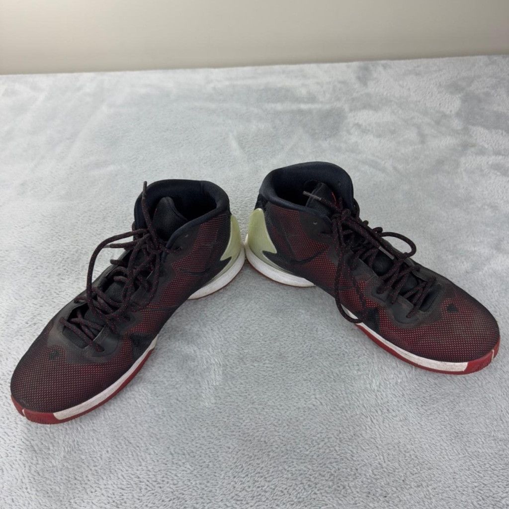 Nike Air Jordan Super Fly 4 Black Red and White Men 11 US