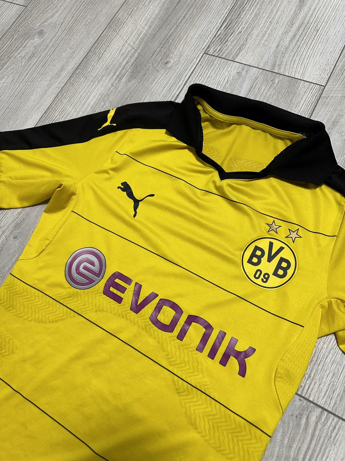Puma 2015-16 Borussia Dortmund Puma Player Issue Home Shirt Size US M / EU 48-50 / 2 - 2 Thumbnail