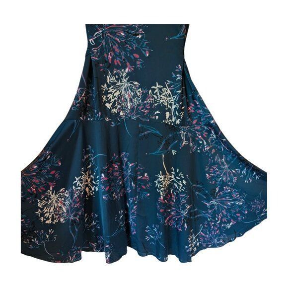 Other Rachel Roy Blue Floral Plus Size Sleeveless Dress 22W Size 3XL / US 20-22 - 2 Thumbnail