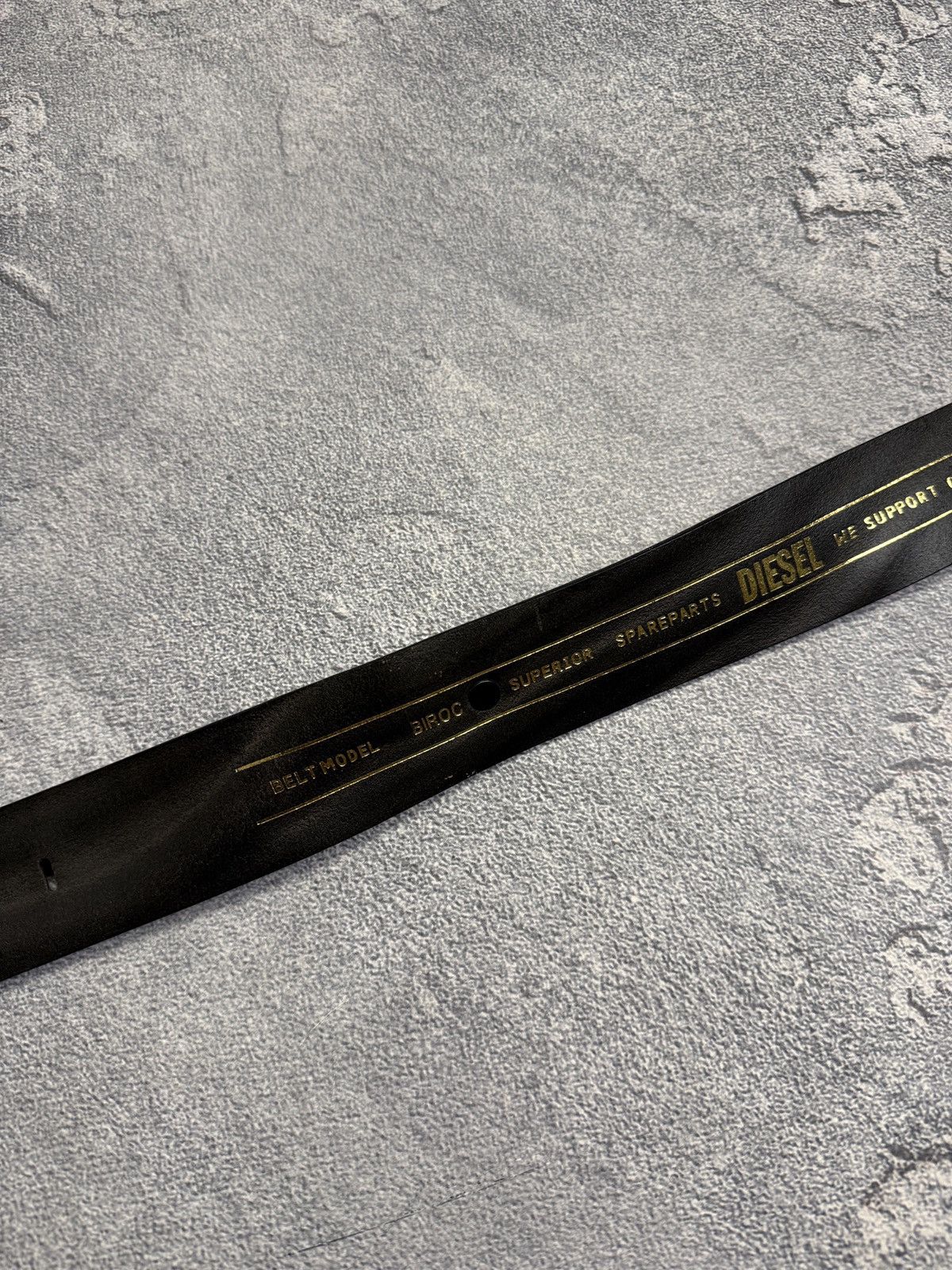 Diesel Vintage Y2K Diesel Belt Leather Metal Logo Japanese Size ONE SIZE - 8 Thumbnail
