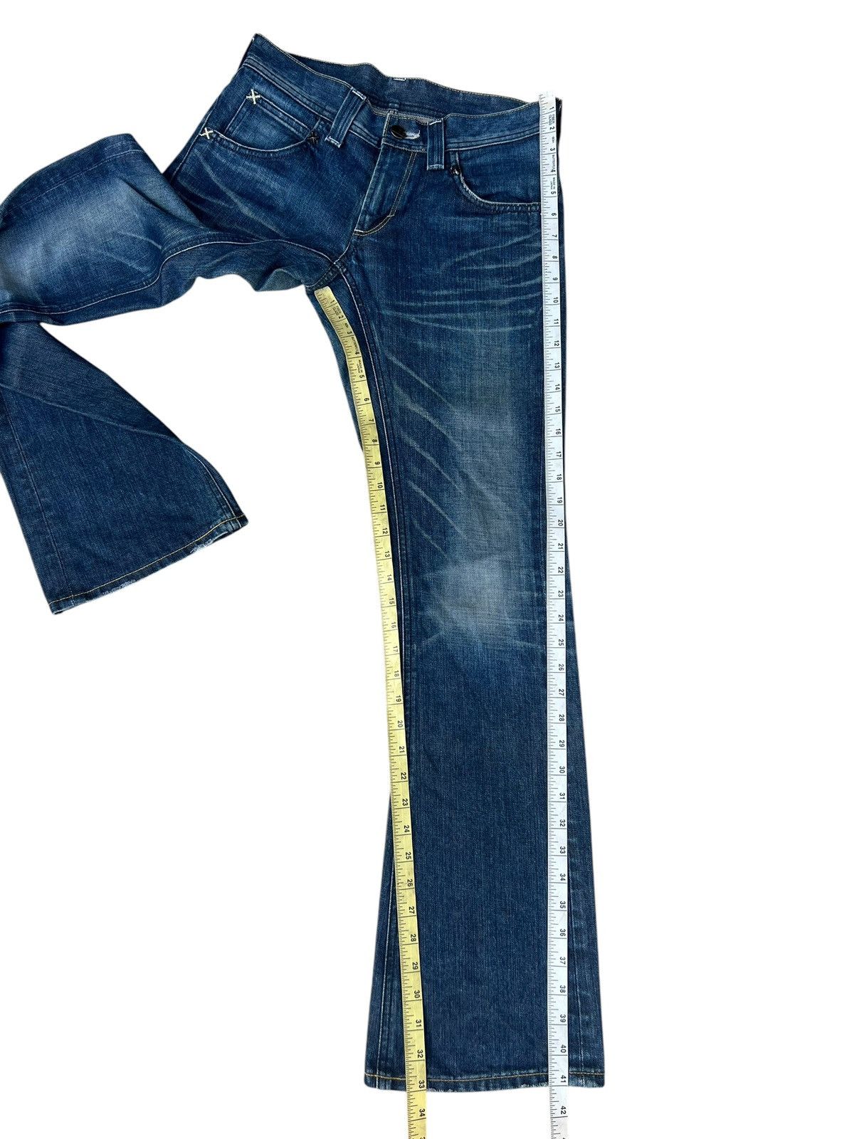 Lee Vintage Y2K Lee Riders Faded Denim Flare Jeans Size US 30 / EU 46 - 6 Thumbnail