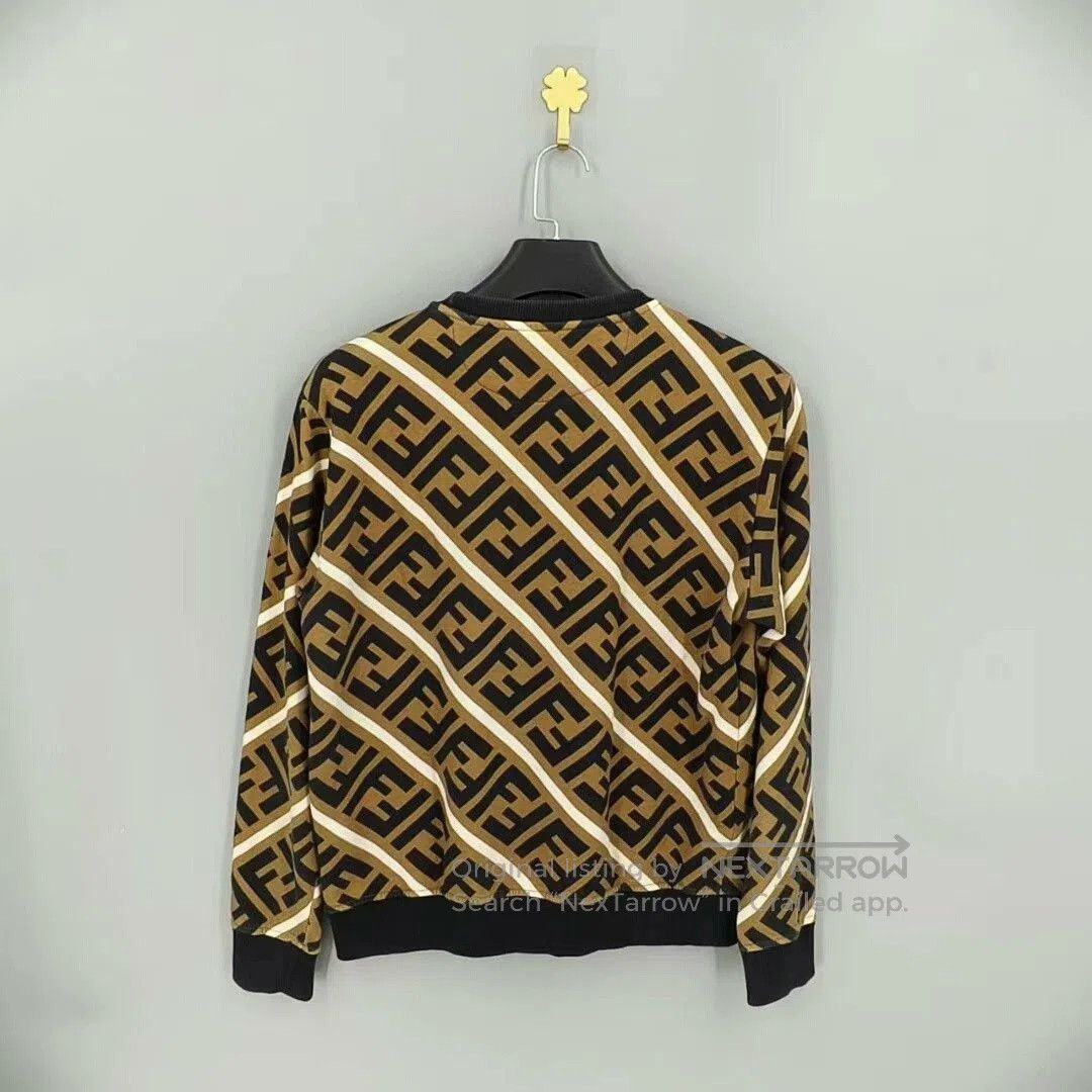 Fendi Fendi Brown Graphic Long Sleeve Sweatshirt. Size US M / EU 48-50 / 2 - 2 Thumbnail
