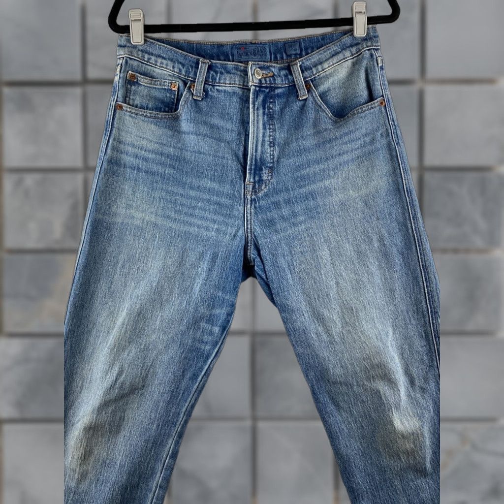 Lucky Brand Lucky Brand Jeans Womens 10 / 30 Blue Straight Crop Distressed Denim Size 24" / US 00 / IT 34 - 1 Thumbnail