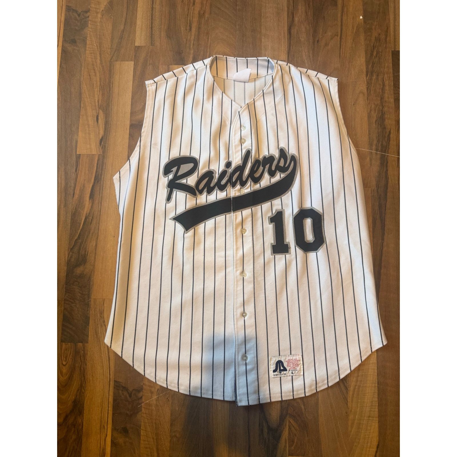 Majestic Vintage Raiders Button Up Sleeveless Jersey Size Large Size US L / EU 52-54 / 3 - 1 Thumbnail
