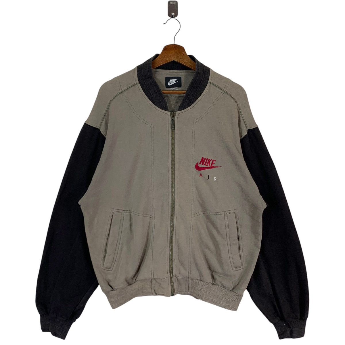 Nike × Vintage VINTAGE 90s NIKE AIR SWOOSH SPORTSWEAR ZIPPER SWEATER Size US M / EU 48-50 / 2 - 1 Thumbnail
