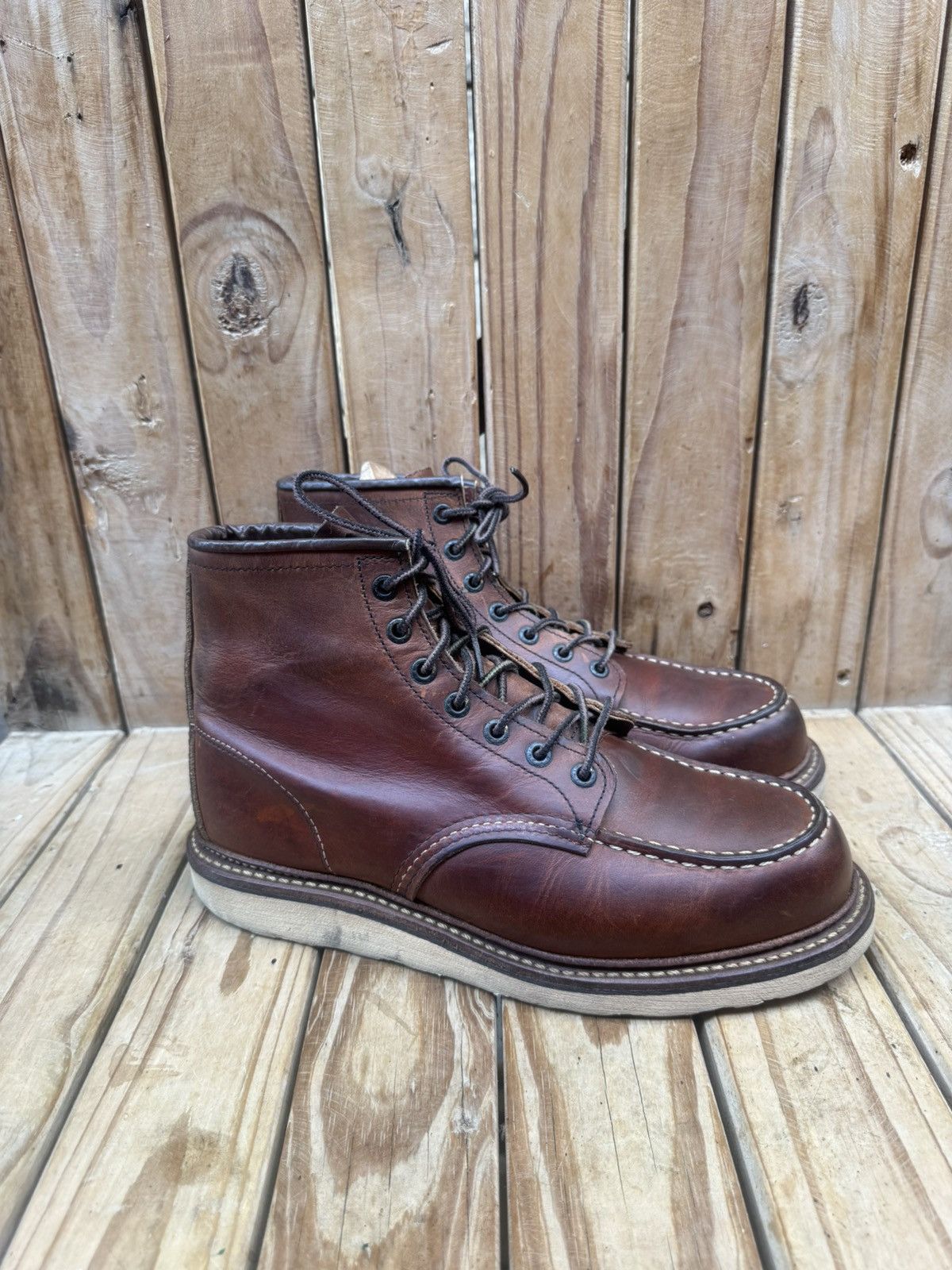Red Wing Red Wing 1907 Copper Rough Brown Boots UK 7.5 D | EUR 41.5 Size US 8.5 / EU 41-42 - 23 Thumbnail