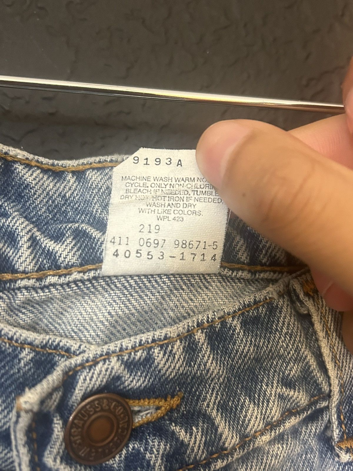 Levi's Levi’s White Tab Relax Fit Straight Leg Jeans Size US 38 / EU 54 - 4 Thumbnail