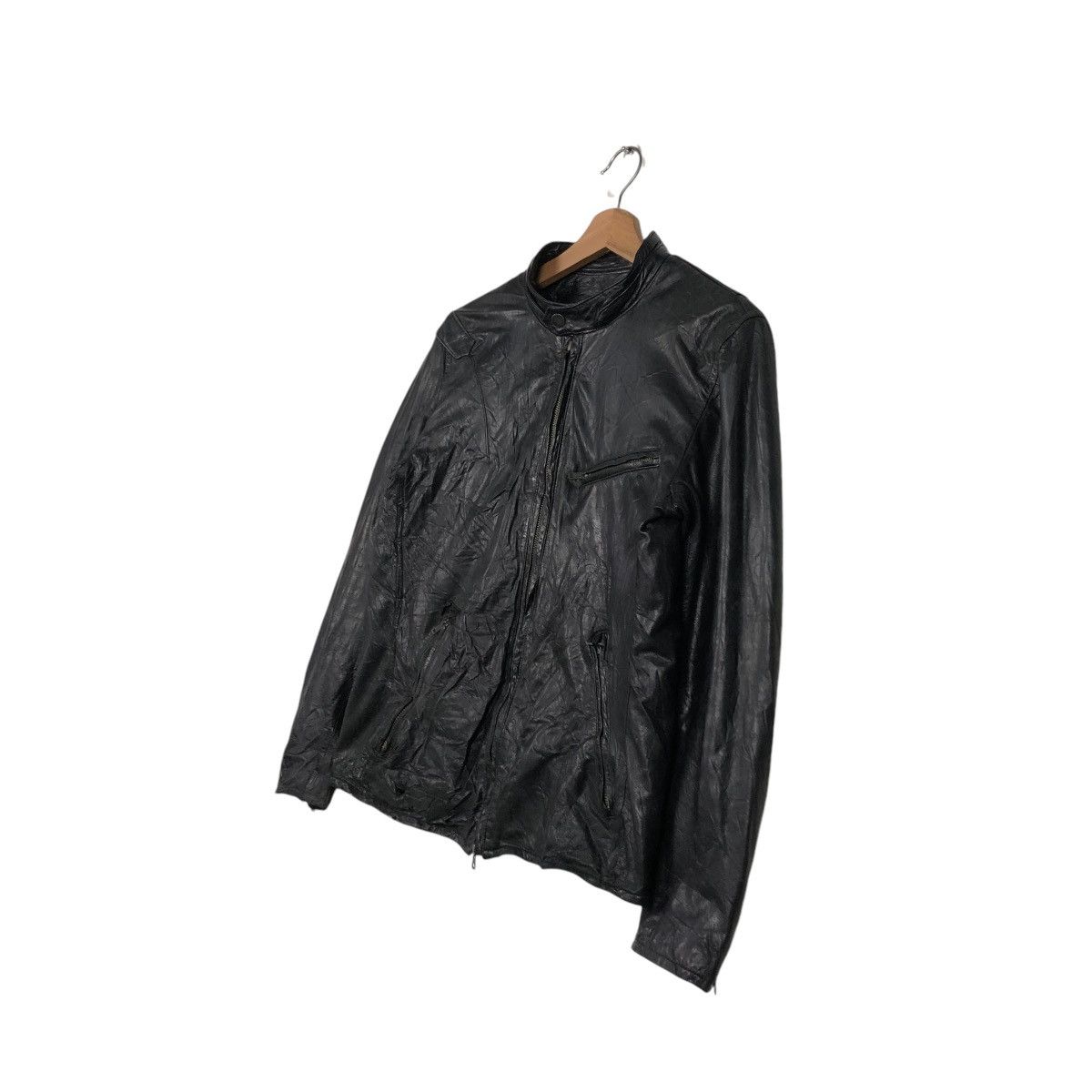 Japanese Brand 🔥VINTAGE BIKER LEATHER JACKET TAKEO KUKICHI ISSEY MIYAKE Size US M / EU 48-50 / 2 - 4 Thumbnail