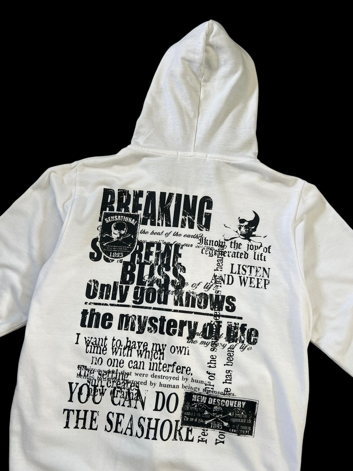 Japanese Brand × Seditionaries Beaumont Carr 🇯🇵 Anarchy Poem Zipper Hoodie Size US S / EU 44-46 / 1 - 8 Thumbnail