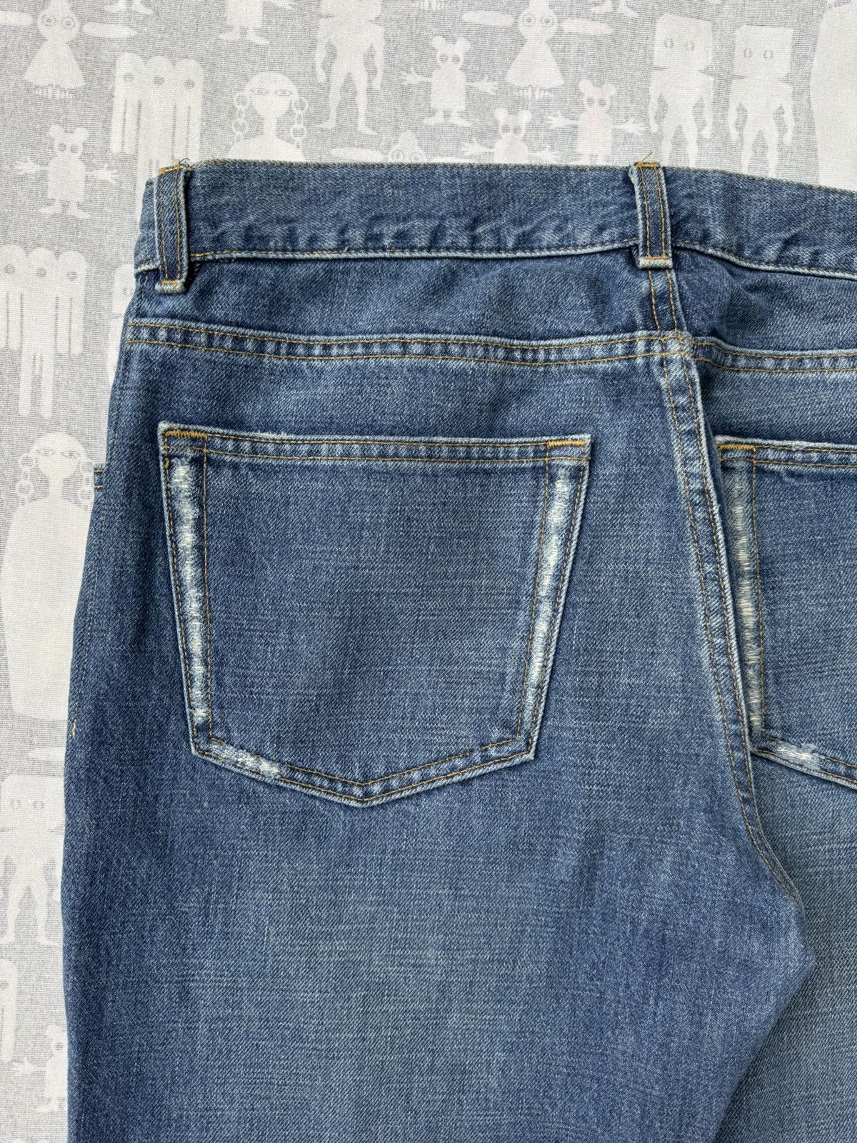 Helmut Lang Helmut Lang SS03 Rubber Tape Classic Cut Vintage Denim Jeans Size US 31 - 7 Thumbnail