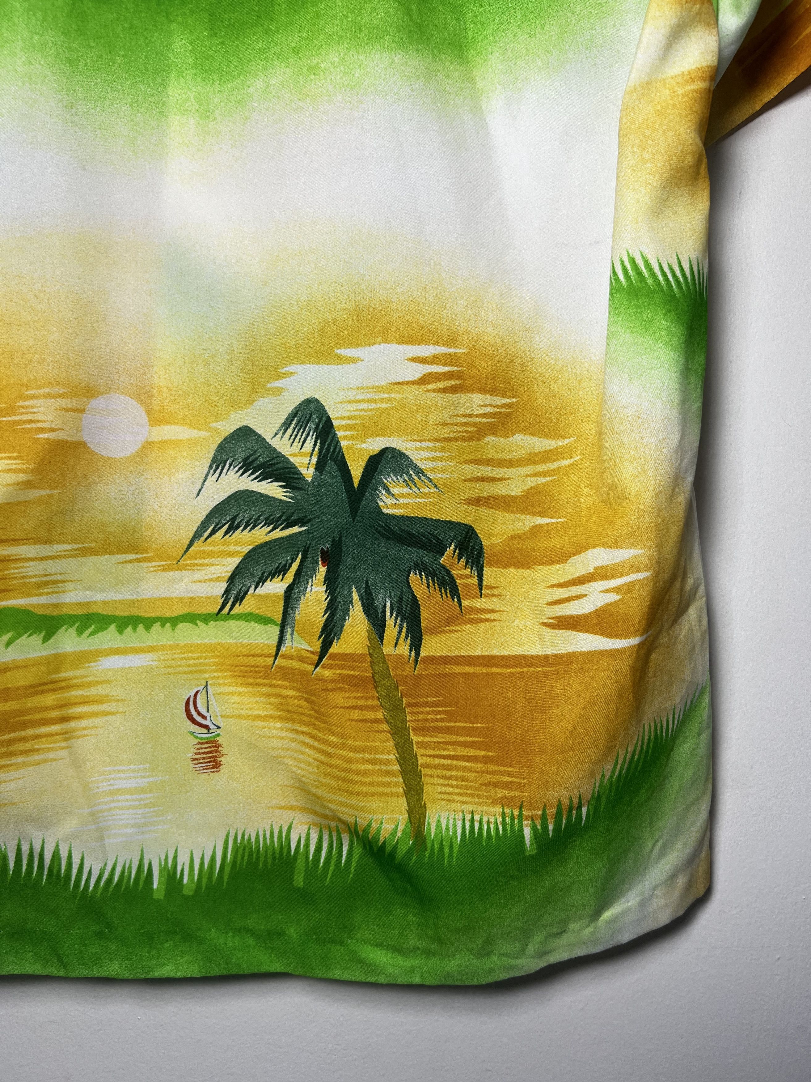 Other Vintage Kai Nani Hawaiian Print Island Scene Button Up Shirt Size US M / EU 48-50 / 2 - 6 Thumbnail