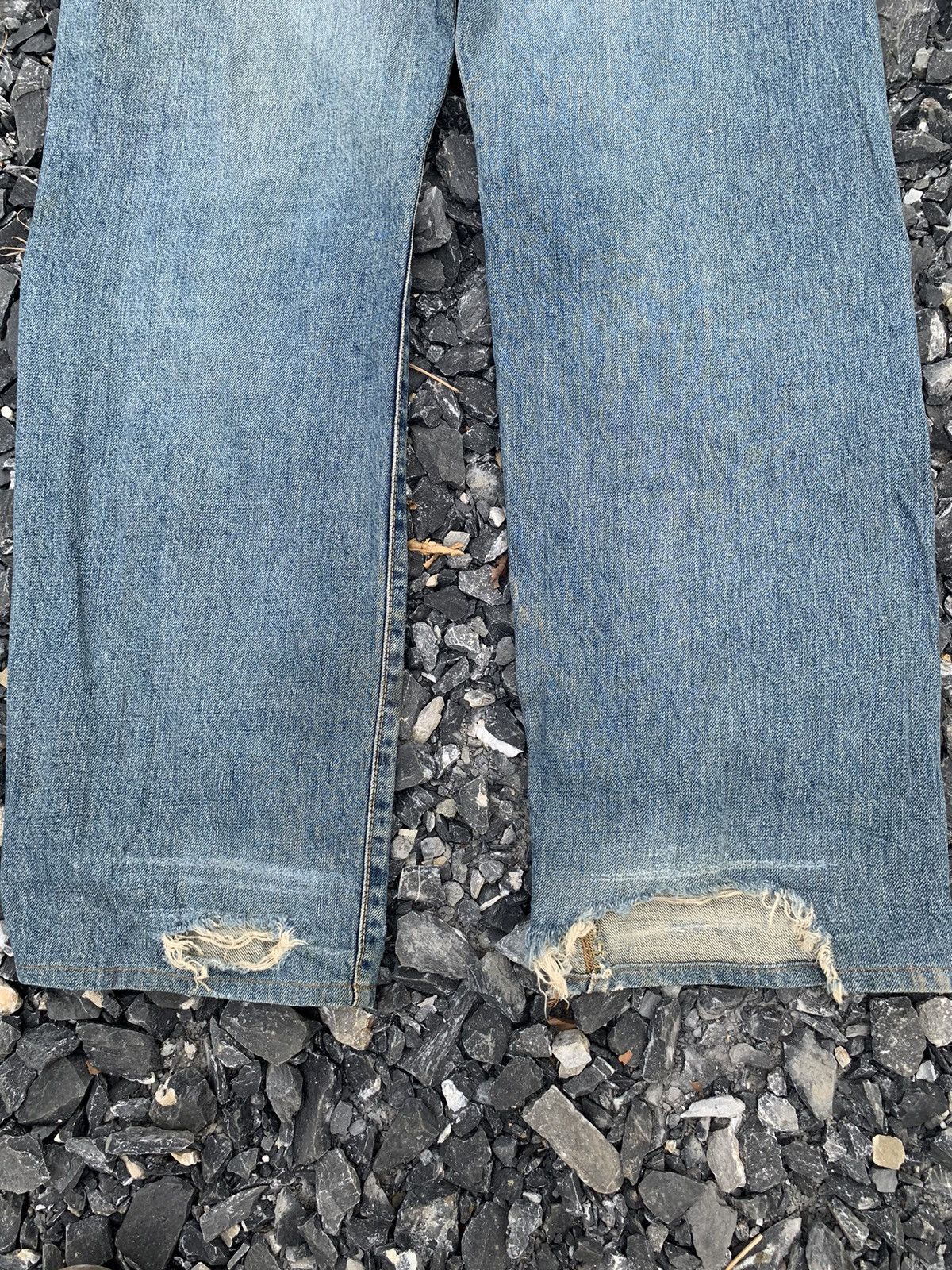 Edwin × If Six Was Nine × Kapital VINTAGE EDWIN 505X BAGGY SELVEDGE FADED DISTRESSED DENIM Size US 31 - 13 Thumbnail