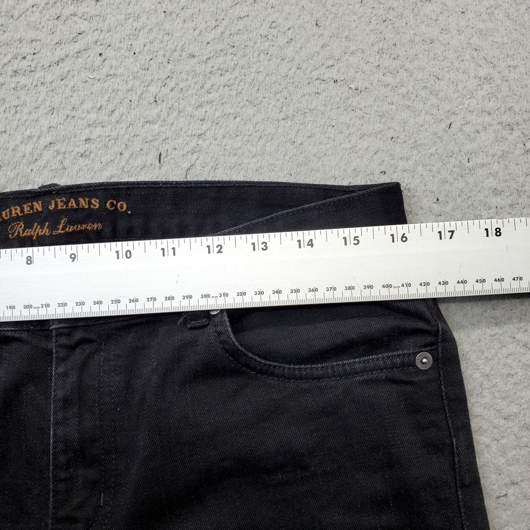 Denime Lauren Jeans Co. Ralph Lauren Bootcut Jeans Womens Size 10P Black Denim Classic Fit Size 32" / US 10 / IT 46 - 6 Thumbnail