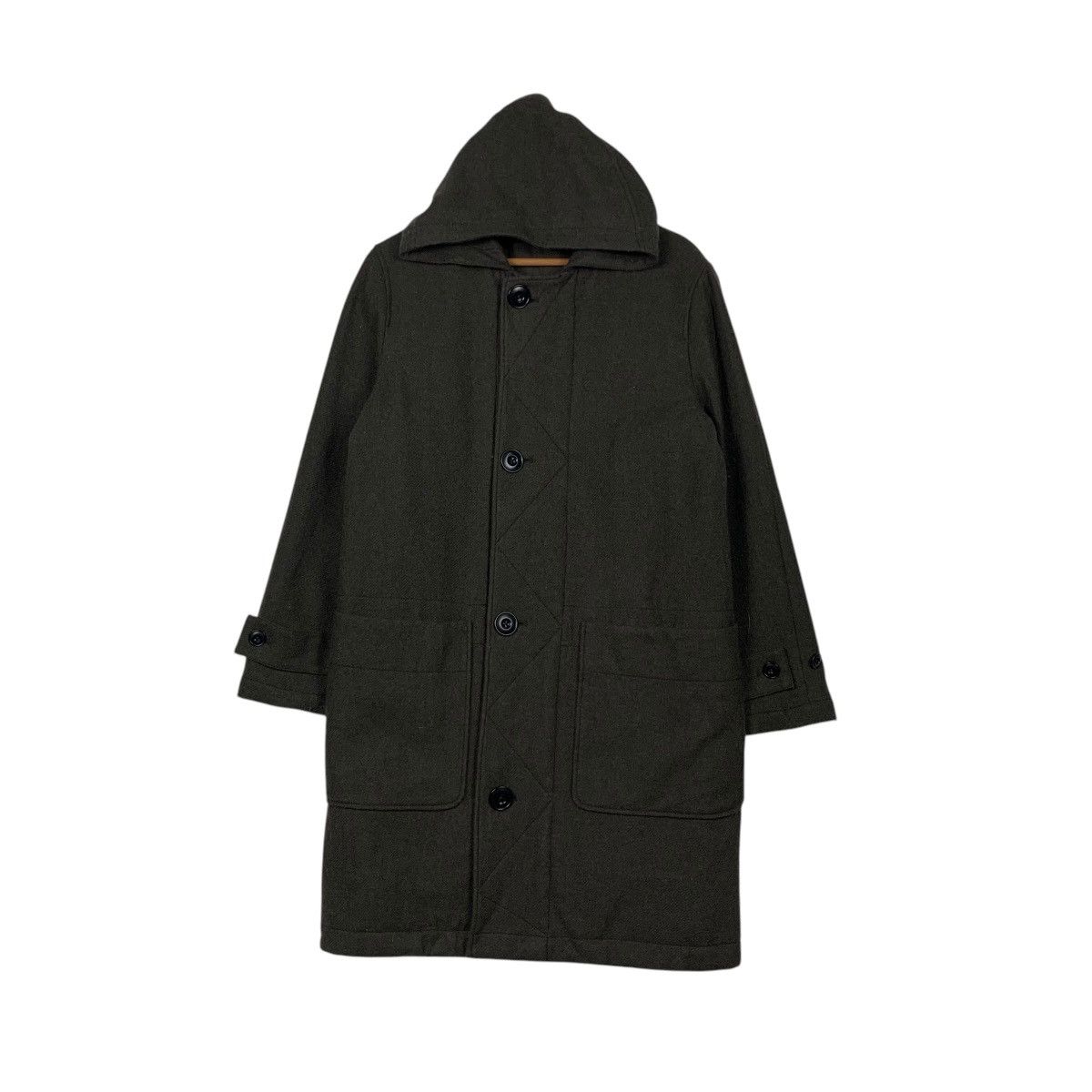 Lemaire × Uniqlo UNIQLO X LEMAIRE Wool Hooded Long Coat Jacket #2119-C93 Size US M / EU 48-50 / 2 - 1 Thumbnail
