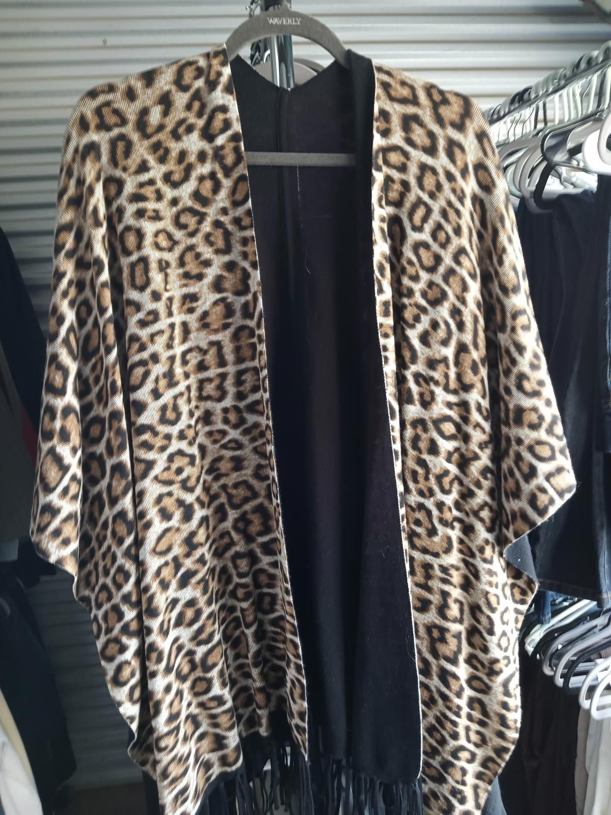 Designer Stylish Leopard Print Kimono Wrap Size M / US 6-8 / IT 42-44 - 3 Thumbnail