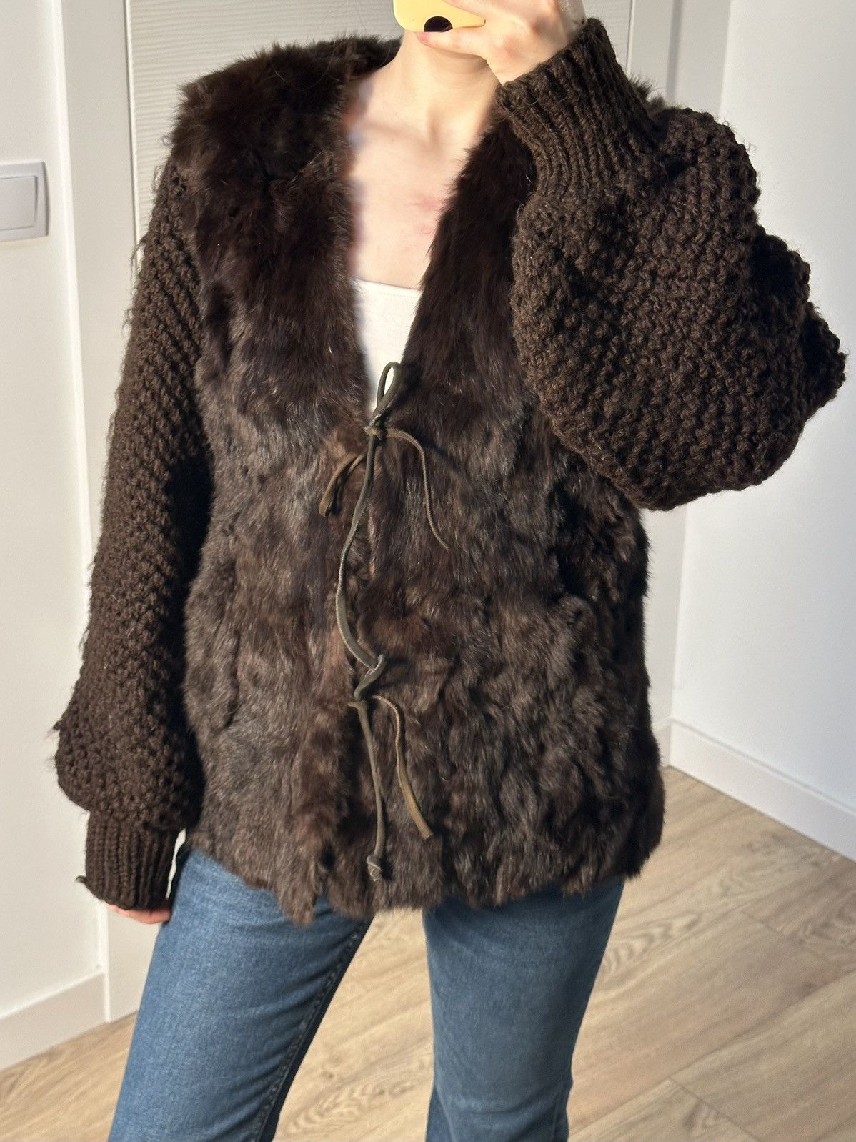 Vintage Vintage Real Genuine Mink Fur Coat Knitted Jacket Bomber Size S / US 4 / IT 40 - 2 Thumbnail