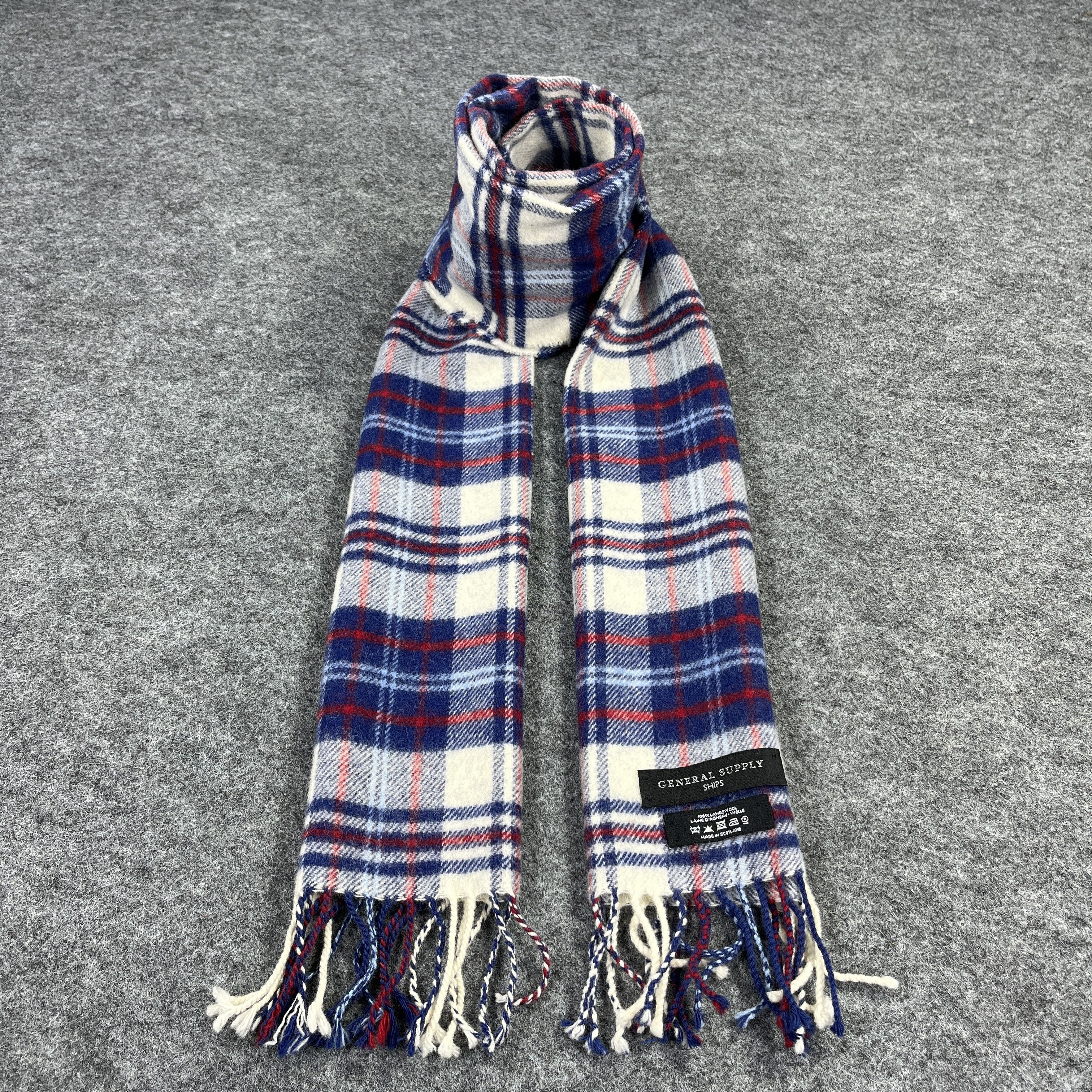 SHIPS × Vintage Ships Checked Scarf / Muffler / Neckwear T940 Size ONE SIZE - 4 Thumbnail