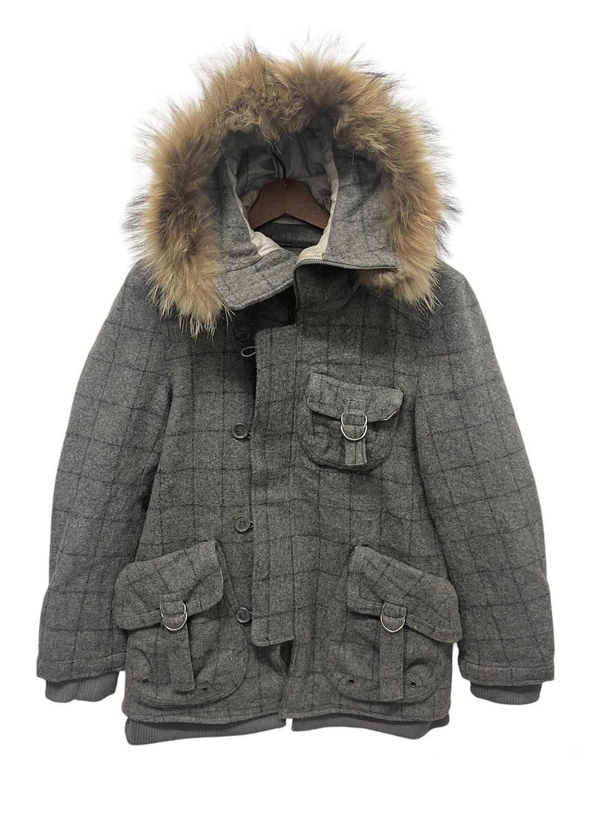 If Six Was Nine × Japanese Brand ☃️RARE BONDAGE WOOL JACKET FUR HOODIES GOA LGB STYLE Size US S / EU 44-46 / 1 - 1 Thumbnail