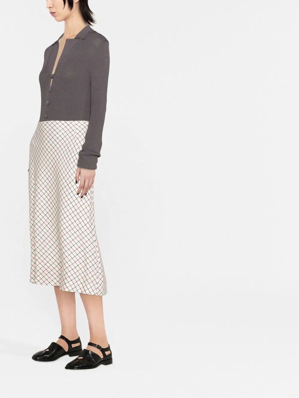 Maison Margiela o1y0625 Midi Skirt in Multicolor Size 27" / US 4 / IT 40 - 4 Thumbnail