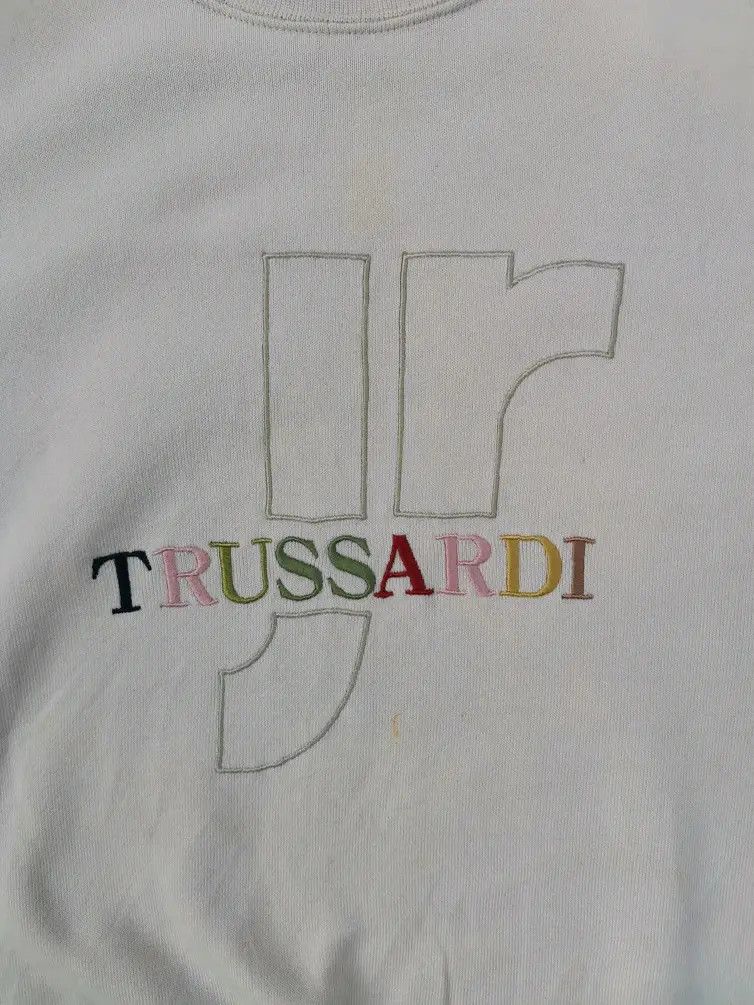 Trussardi Trussardi JR Embroidered Big Logo Sweatshirt Size US L / EU 52-54 / 3 - 8 Thumbnail