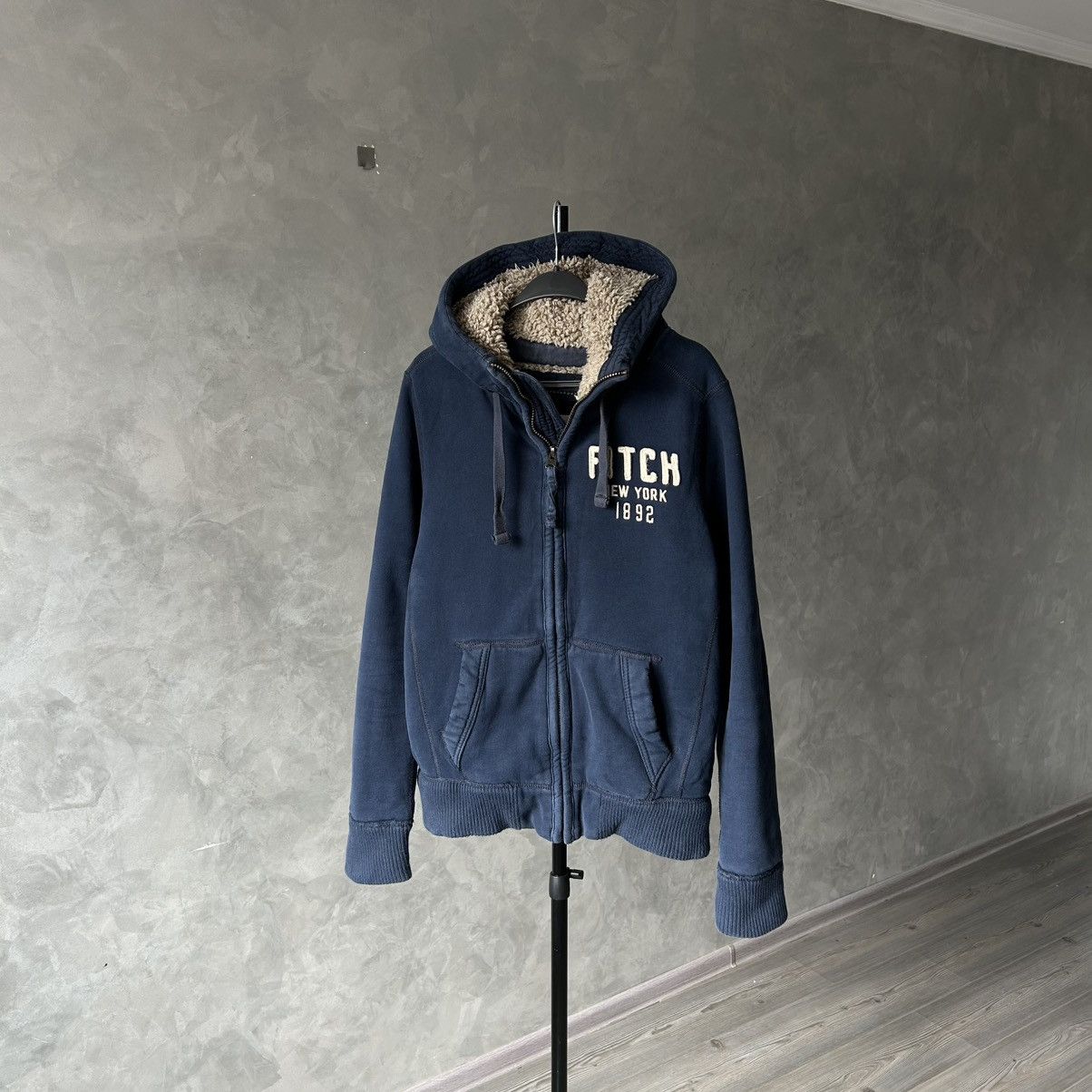 Abercrombie & Fitch Vintage Y2K Abercrombie& Fitch Wolf Heavy Zip Hoodie Jacket Size US M / EU 48-50 / 2 - 2 Thumbnail