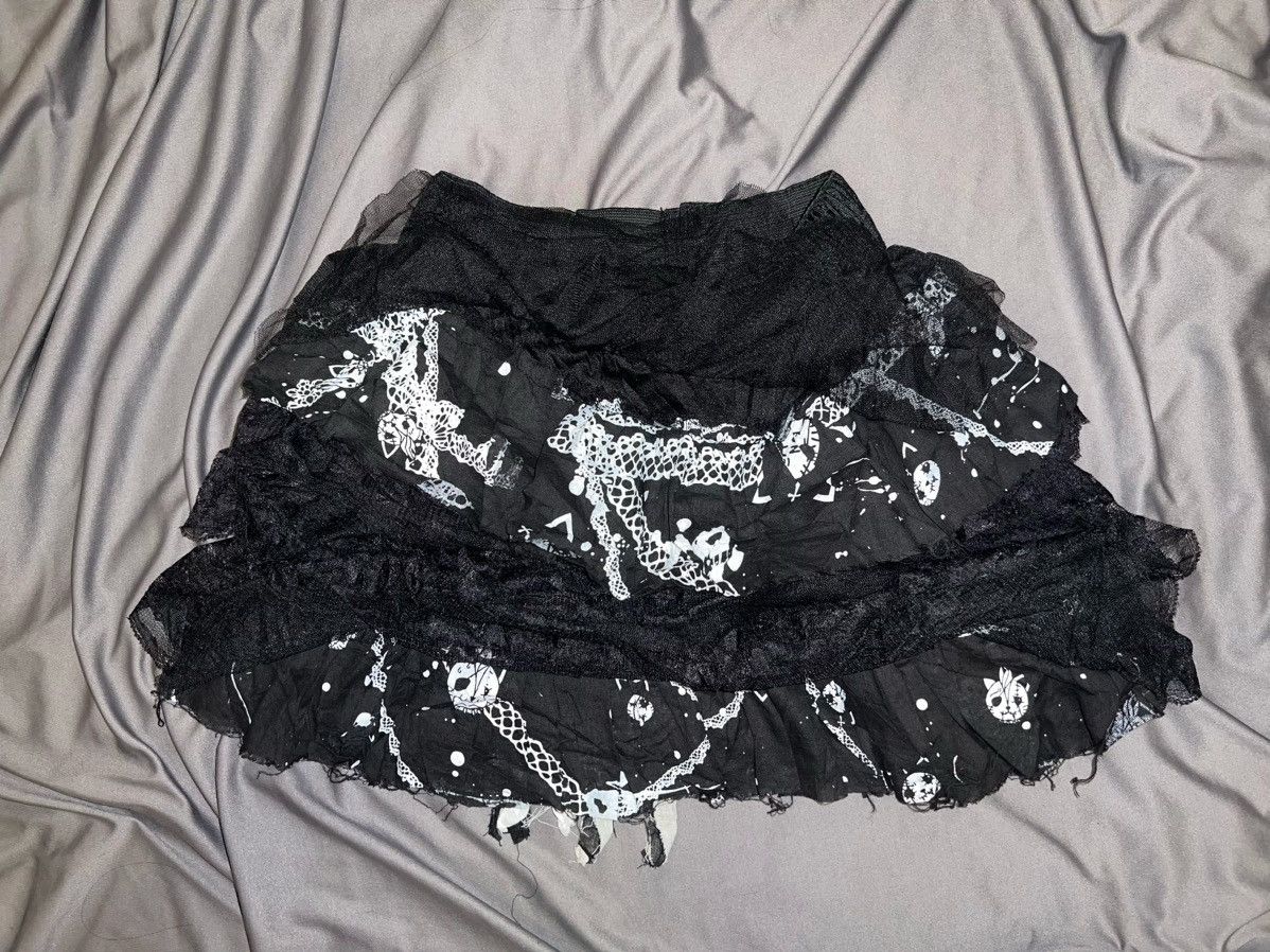 Japanese Brand H.naoto Hangry & Angry lace tutu skirt 🧛🏻‍♀️☠️ Size 26" / US 2 / IT 38 - 3 Thumbnail