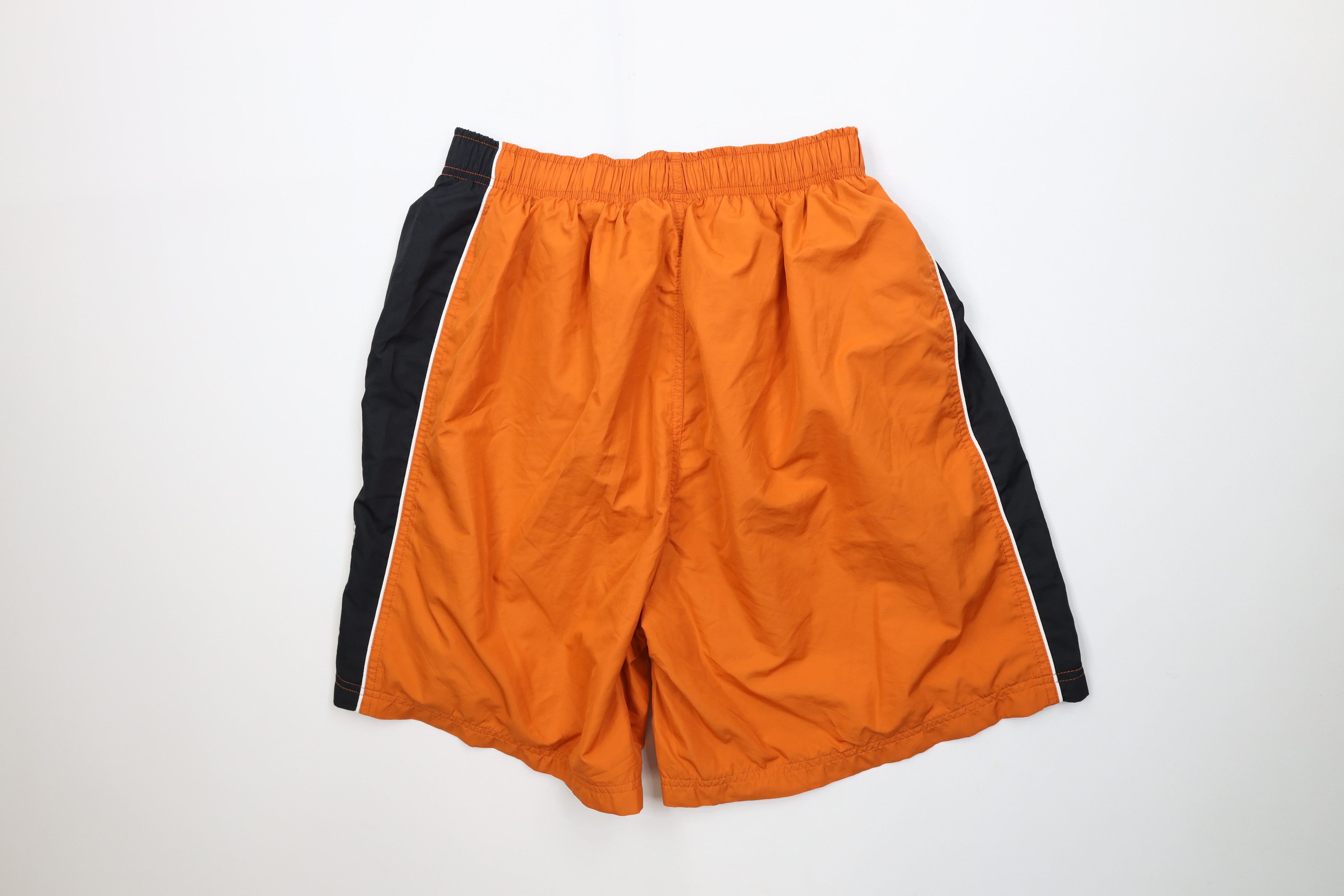 Reebok Vintage 90s Reebok Spell Out Lined Windbreaker Shorts Orange Size US 32 / EU 48 - 9 Thumbnail