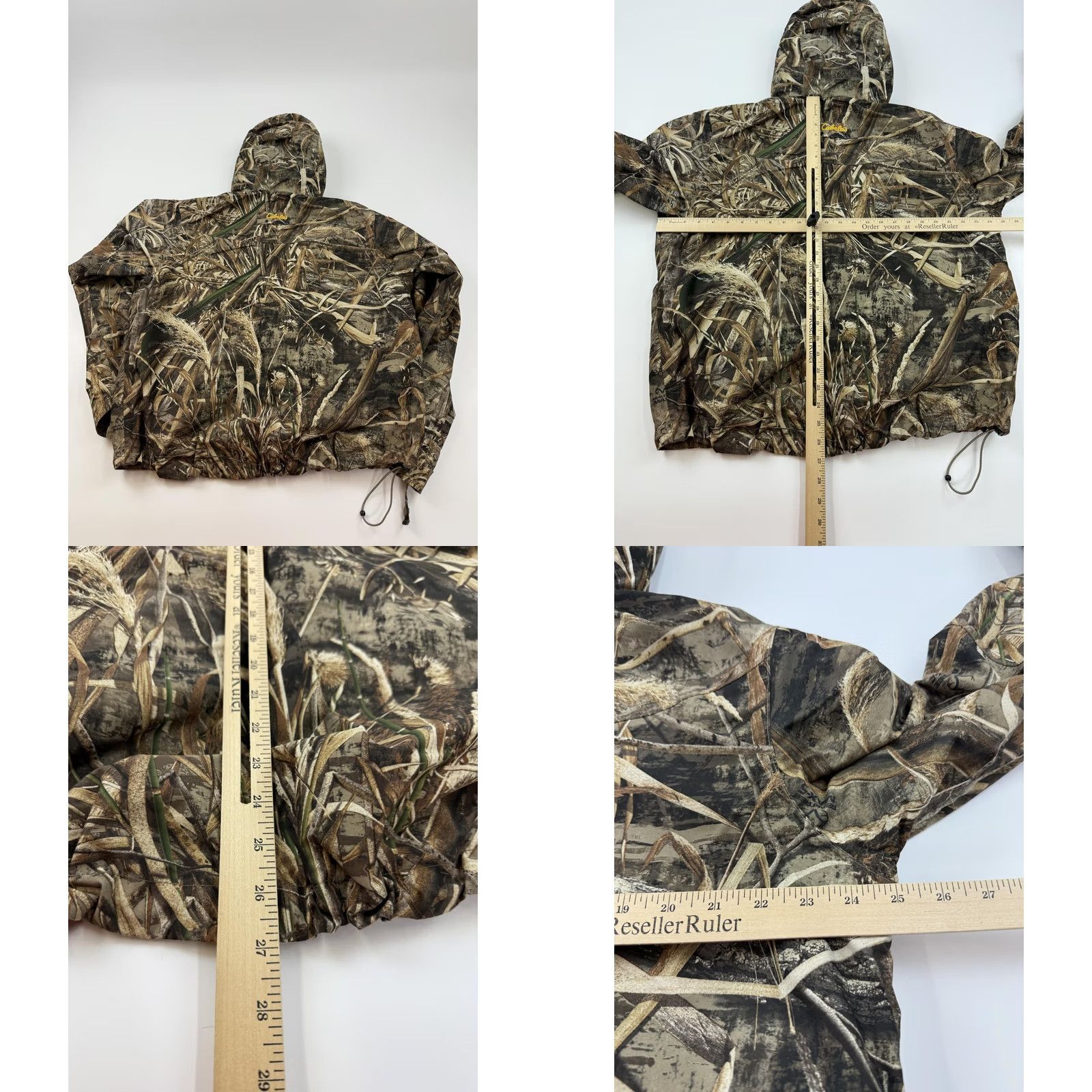 Vintage Cabelas Jacket Mens Large Brown Camo Hooded Insulated Full Zip Parka Hunting Size US L / EU 52-54 / 3 - 8 Thumbnail