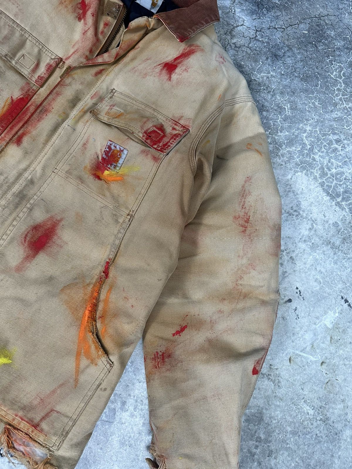Designer × Vintage Vintage Painted Carhartt Arctic Jacket Size US M / EU 48-50 / 2 - 4 Thumbnail