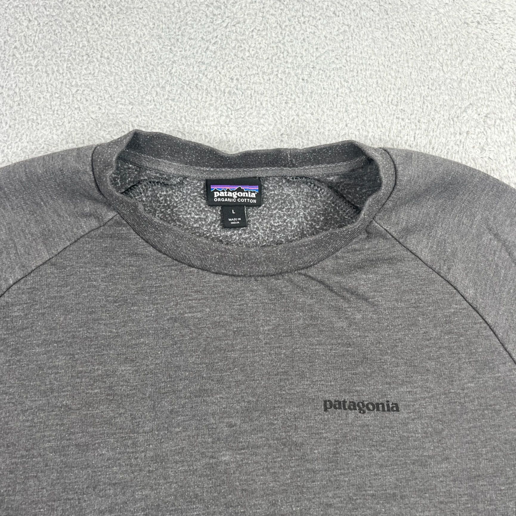 Patagonia Patagonia Sweatshirt Men M P-6 Lightweight Crew LS Forge Grey Organic Cotton Size US M / EU 48-50 / 2 - 2 Thumbnail