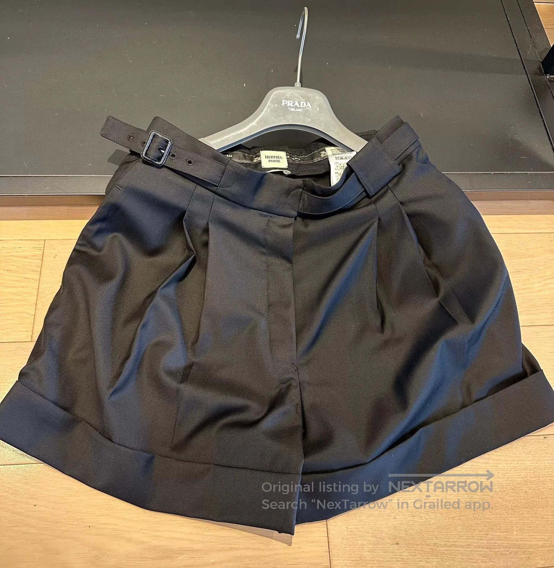 Hermes Hermes Black Belted Casual Shorts. Size US 38 / EU 54 - 4 Thumbnail