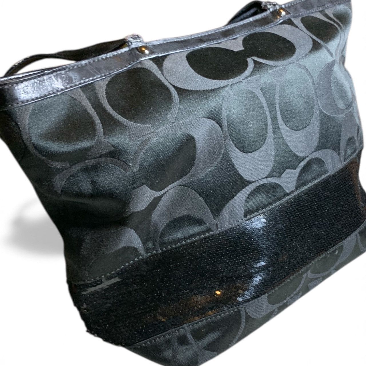 Coach Coach Black Sequined Tore Bag Size ONE SIZE - 4 Thumbnail