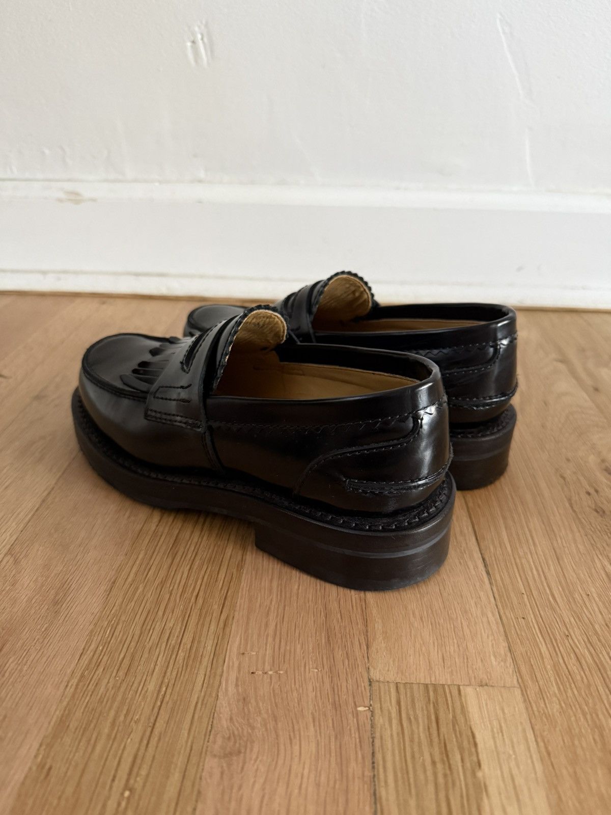 Our Legacy Loafers - Black Leather / Vibram Sole / Kiltie Fringe Size US 6 / IT 36 - 5 Thumbnail
