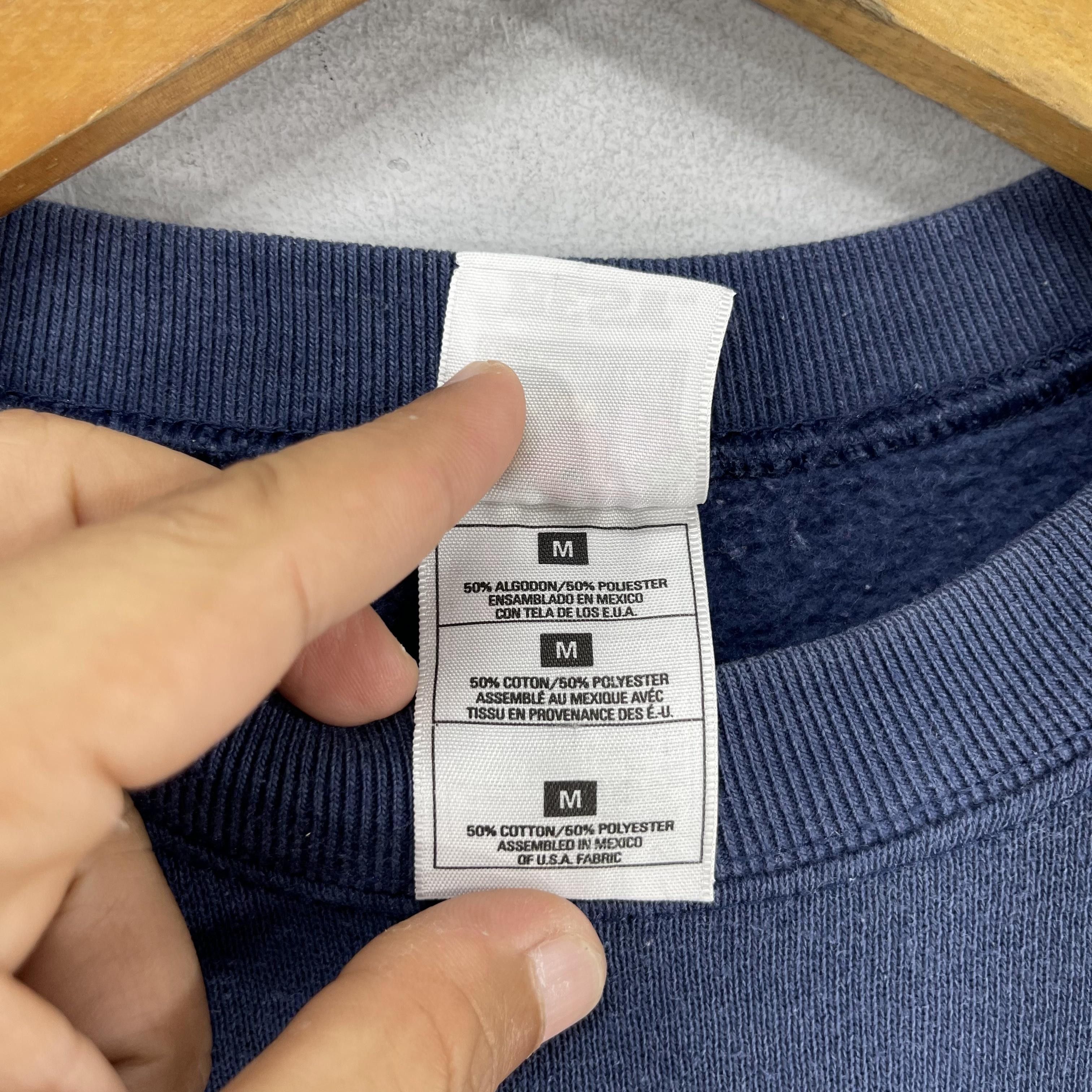 American Apparel × Vintage Vintage Plain Blue Usa National Flag Embroidery Sweatshirt Size US M / EU 48-50 / 2 - 7 Thumbnail