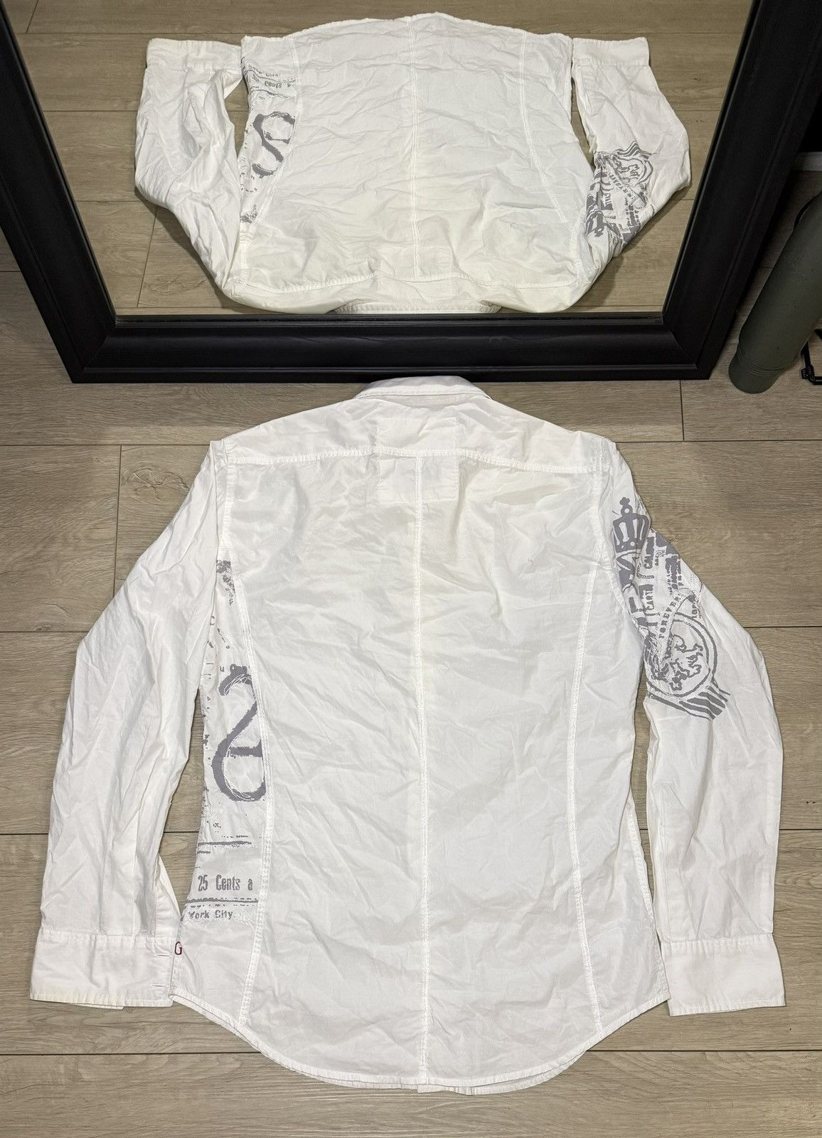 Affliction Y2K 2000s Afflcition Style Embroidered Button Up Long Sleeve Size US L / EU 52-54 / 3 - 2 Thumbnail