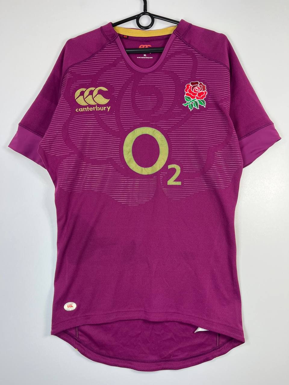 Canterbury of New Zealand Canterbury England Rugby Union O2 Away Jersey Purple Size XL Size US XL / EU 56 / 4 - 1 Thumbnail