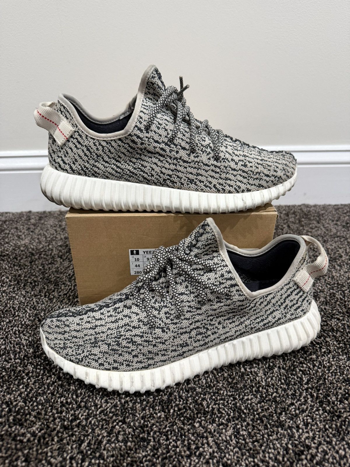 Adidas Adidas Yeezy Boost 350 OG “Turtledove” 2015 Grey Sneakers Size US 10 / EU 43 - 1 Thumbnail